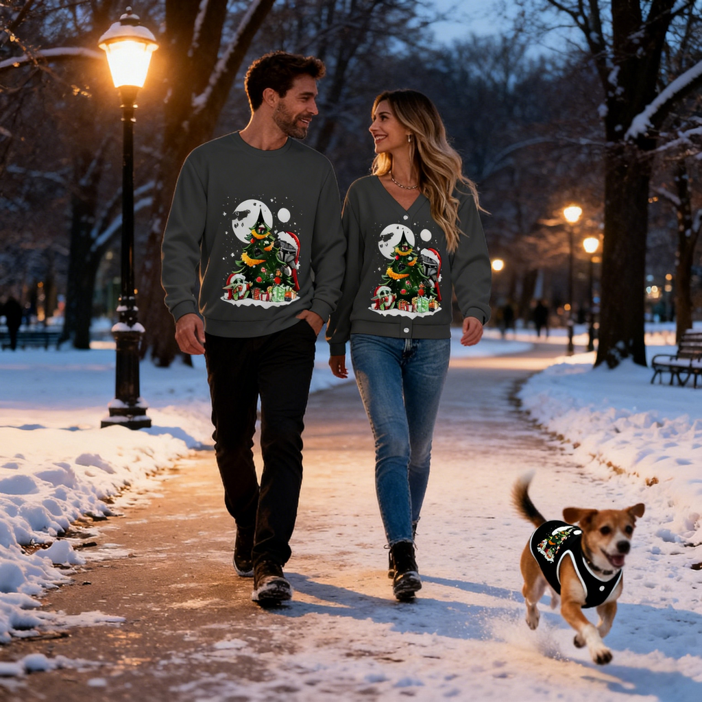 Night Tree Christmas Sweater