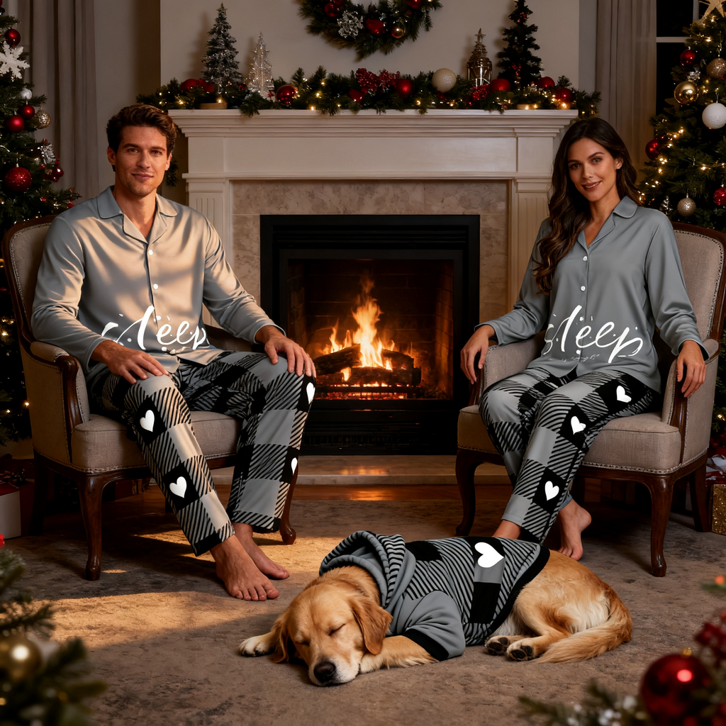 Sleep Heart Pattern Matching Pajamas