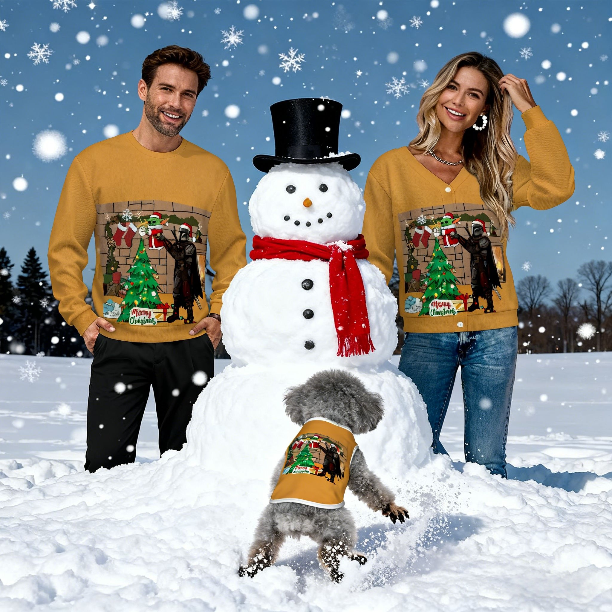 Merry Fireplace Sweater