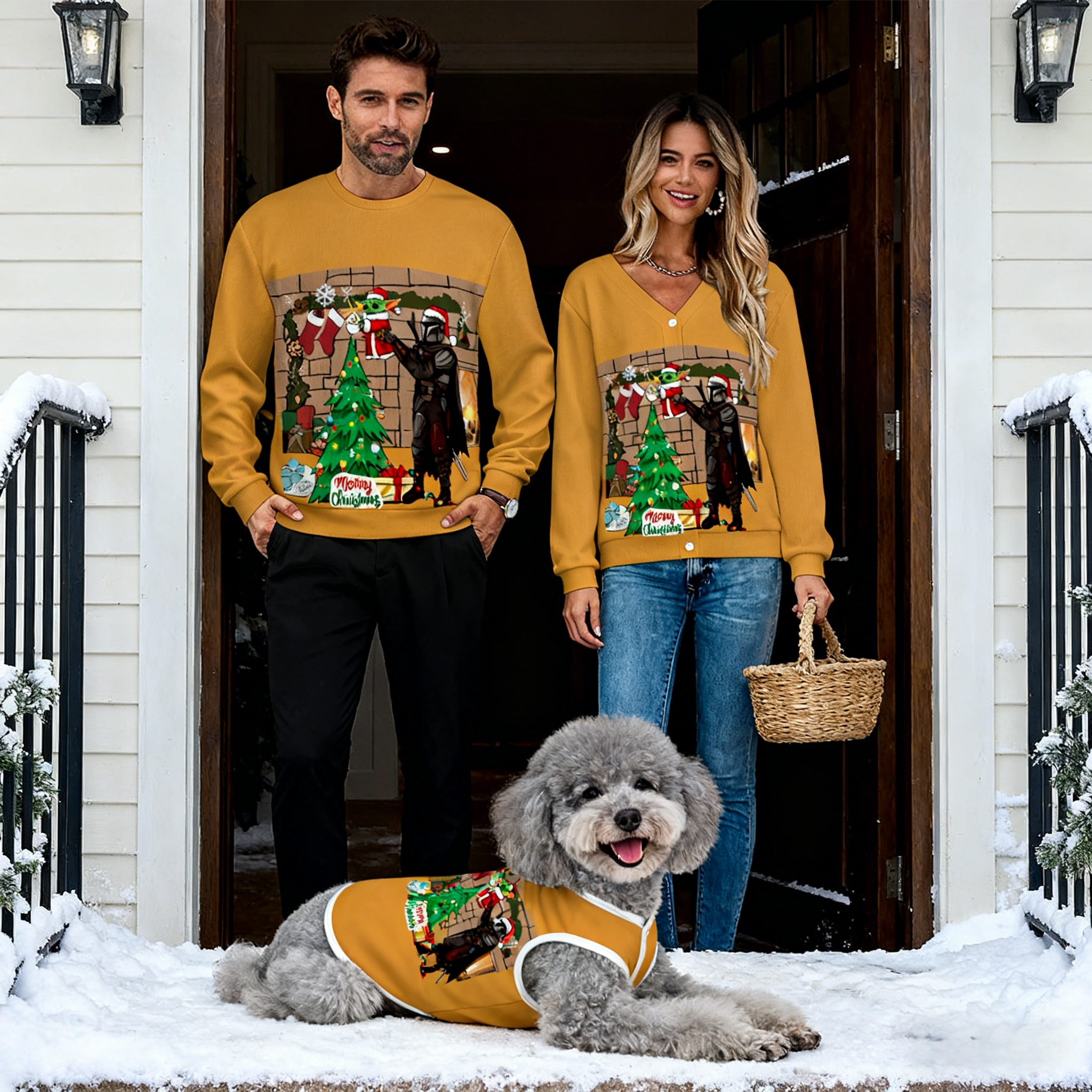 Merry Fireplace Sweater