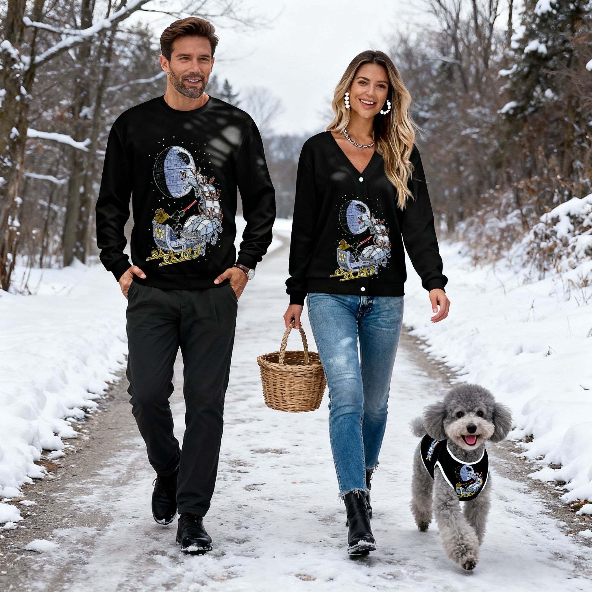 Galactic Sleigh Sweater