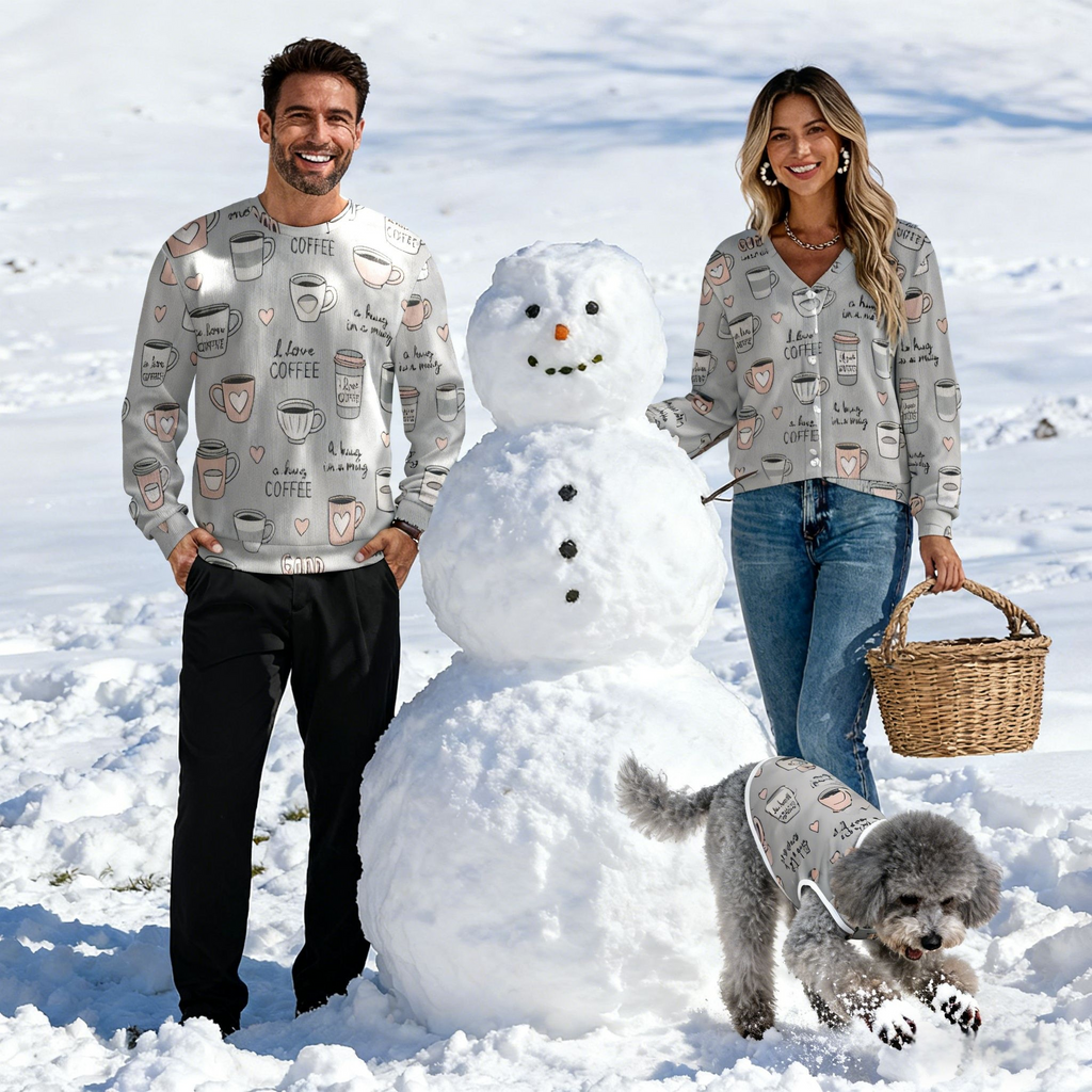 Holiday Coffee Cup Christmas Sweater