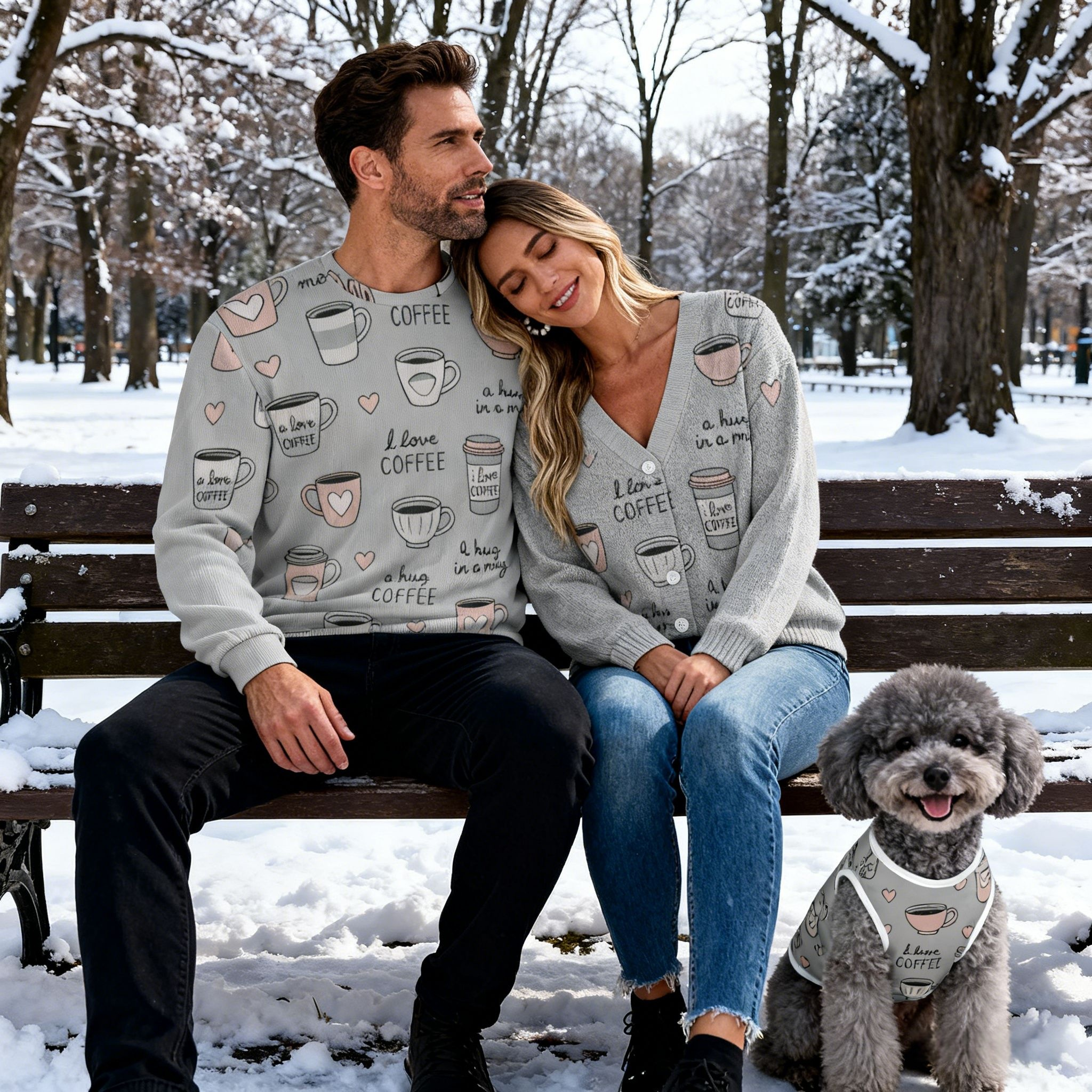 Holiday Coffee Cup Christmas Sweater