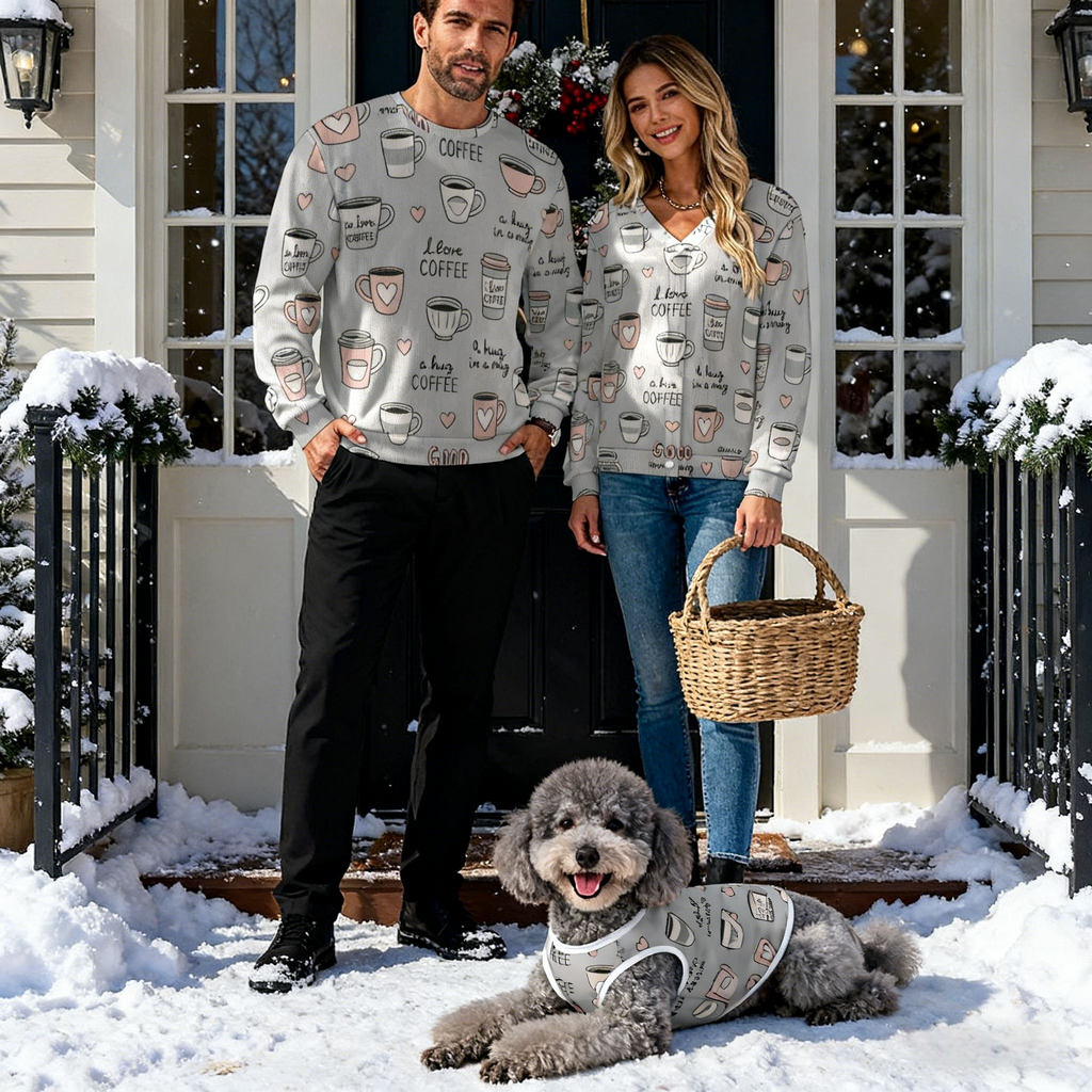 Holiday Coffee Cup Christmas Sweater