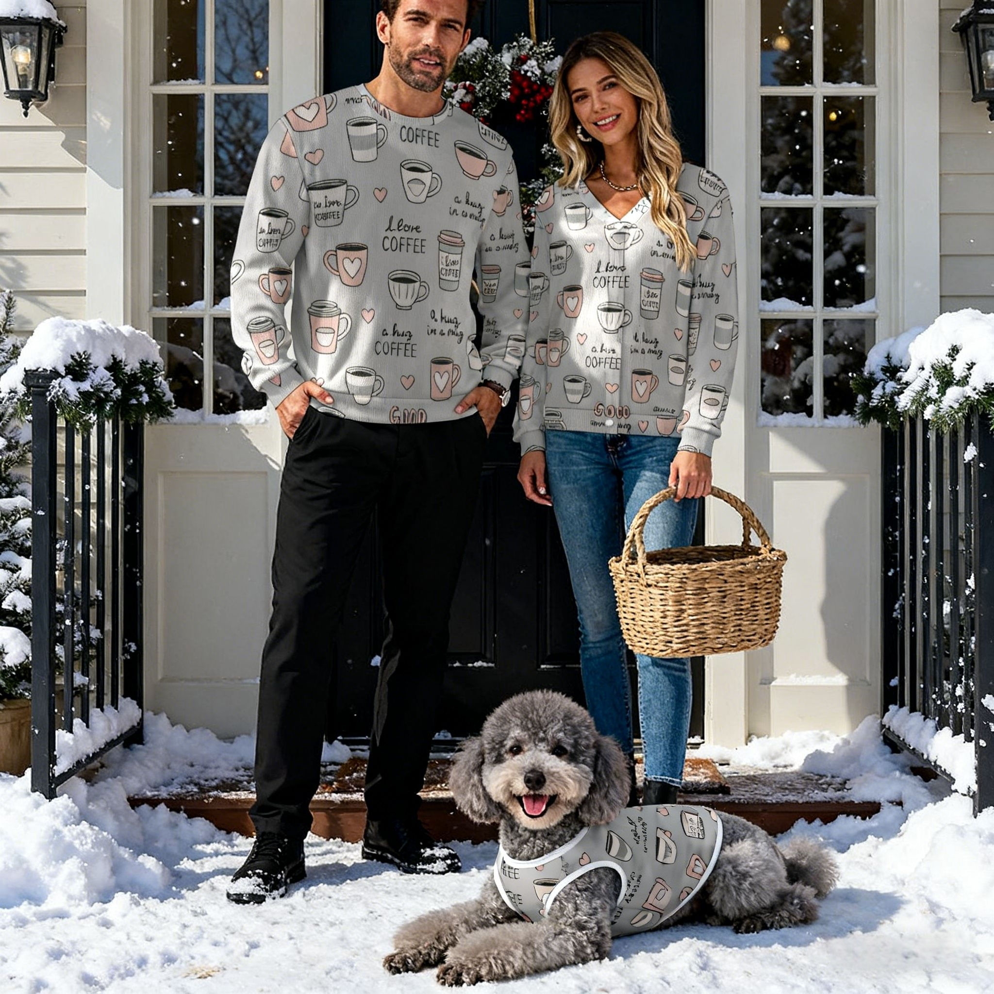 Holiday Coffee Cup Christmas Sweater