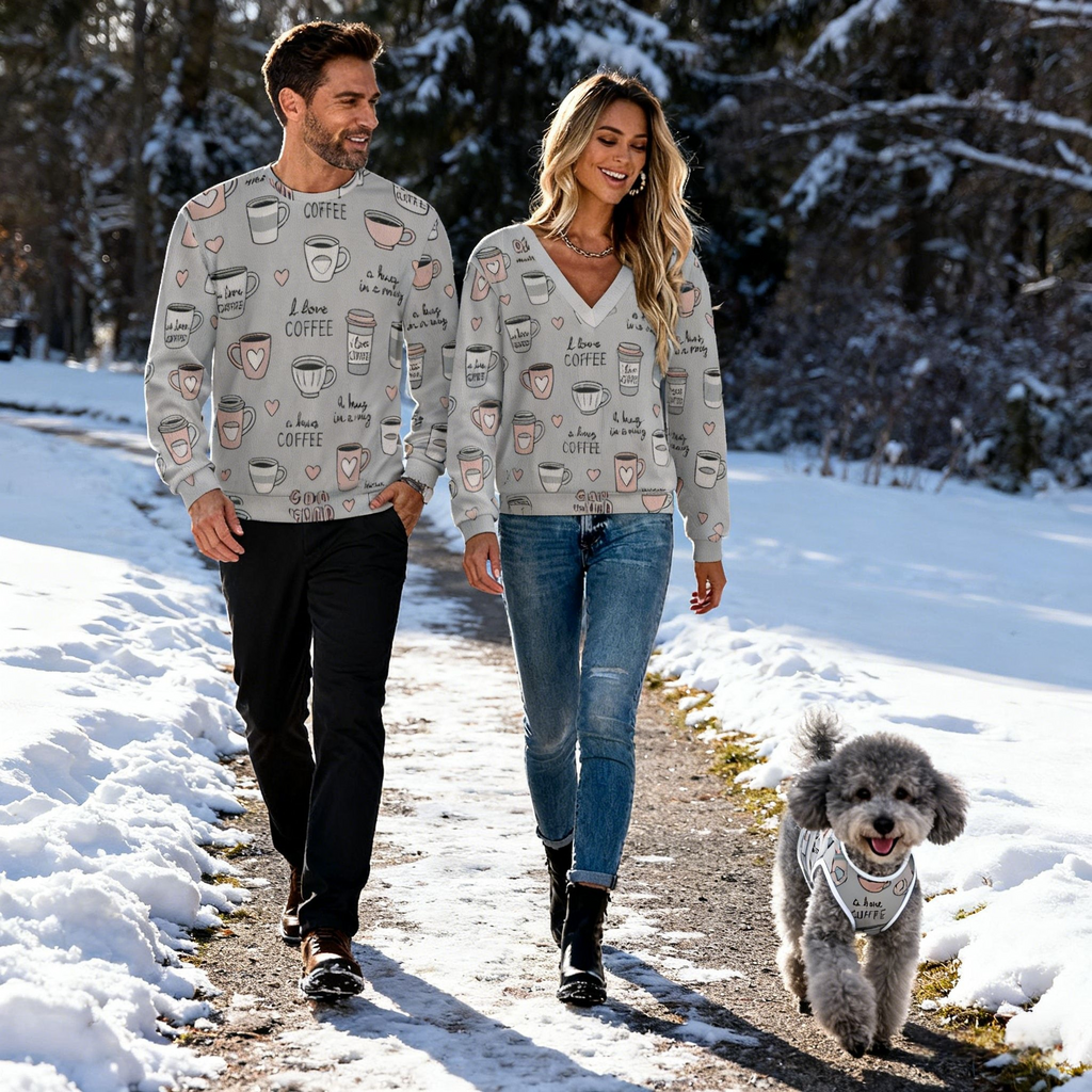 Holiday Coffee Cup Christmas Sweater