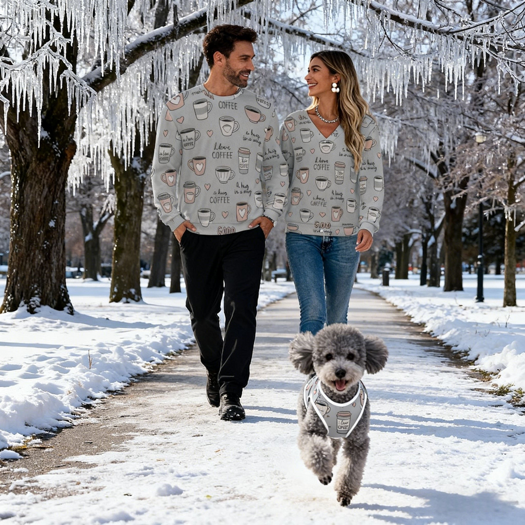 Holiday Coffee Cup Christmas Sweater