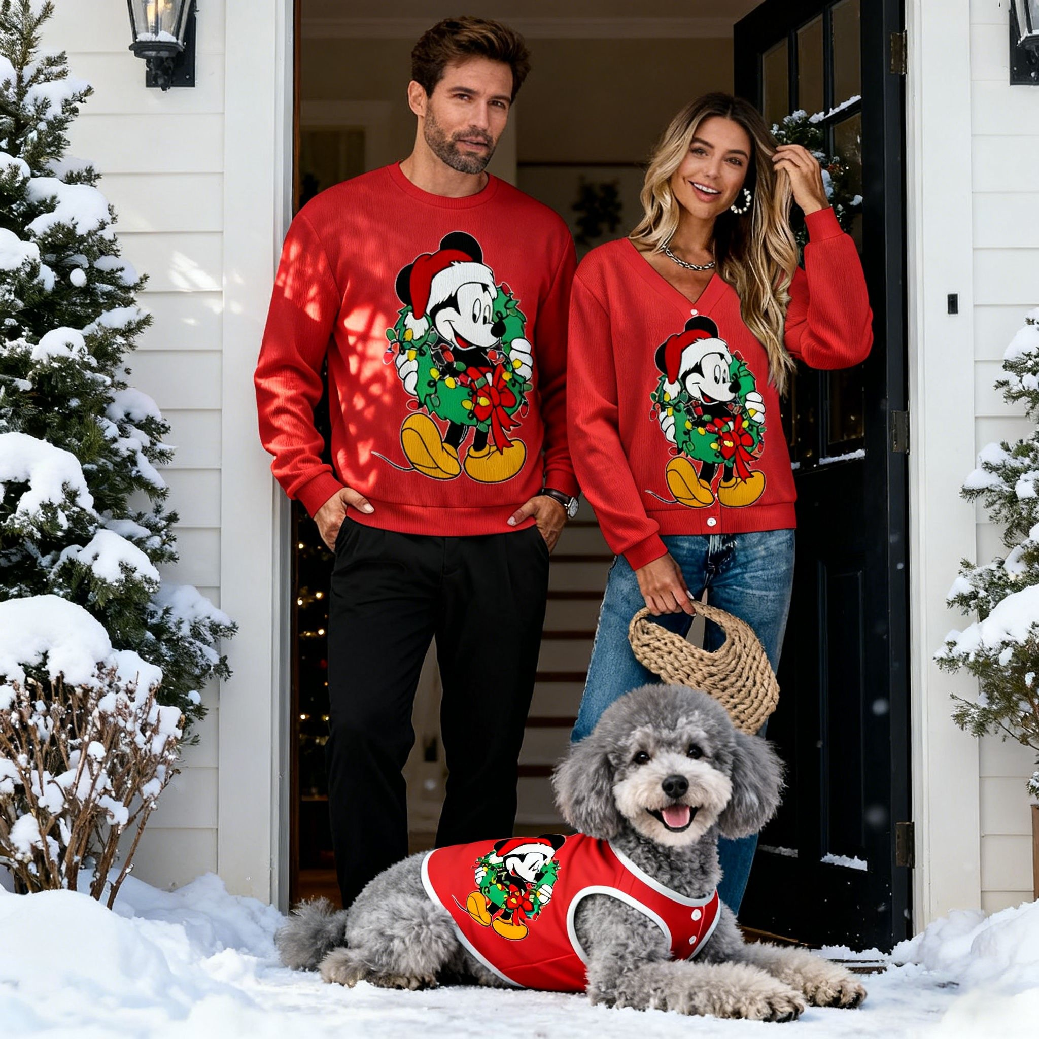 Holiday Joy Wreath Set Sweater