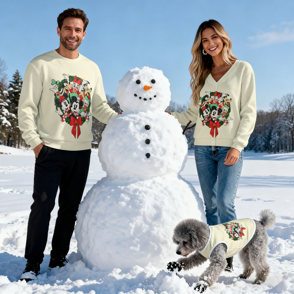 Holiday Wreath Knit Set Sweater