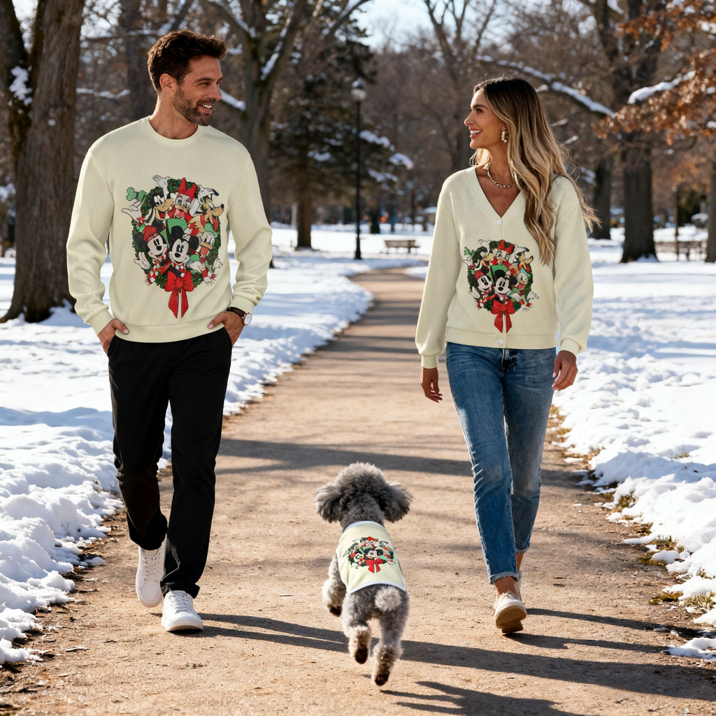 Holiday Wreath Knit Set Sweater