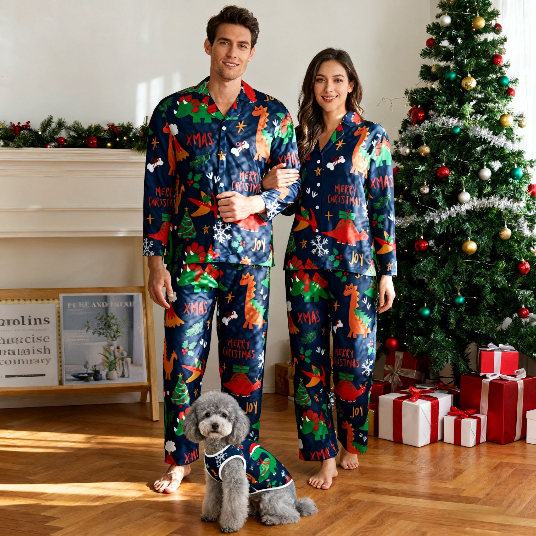Holiday Cartoon Fun Matching Pajamas