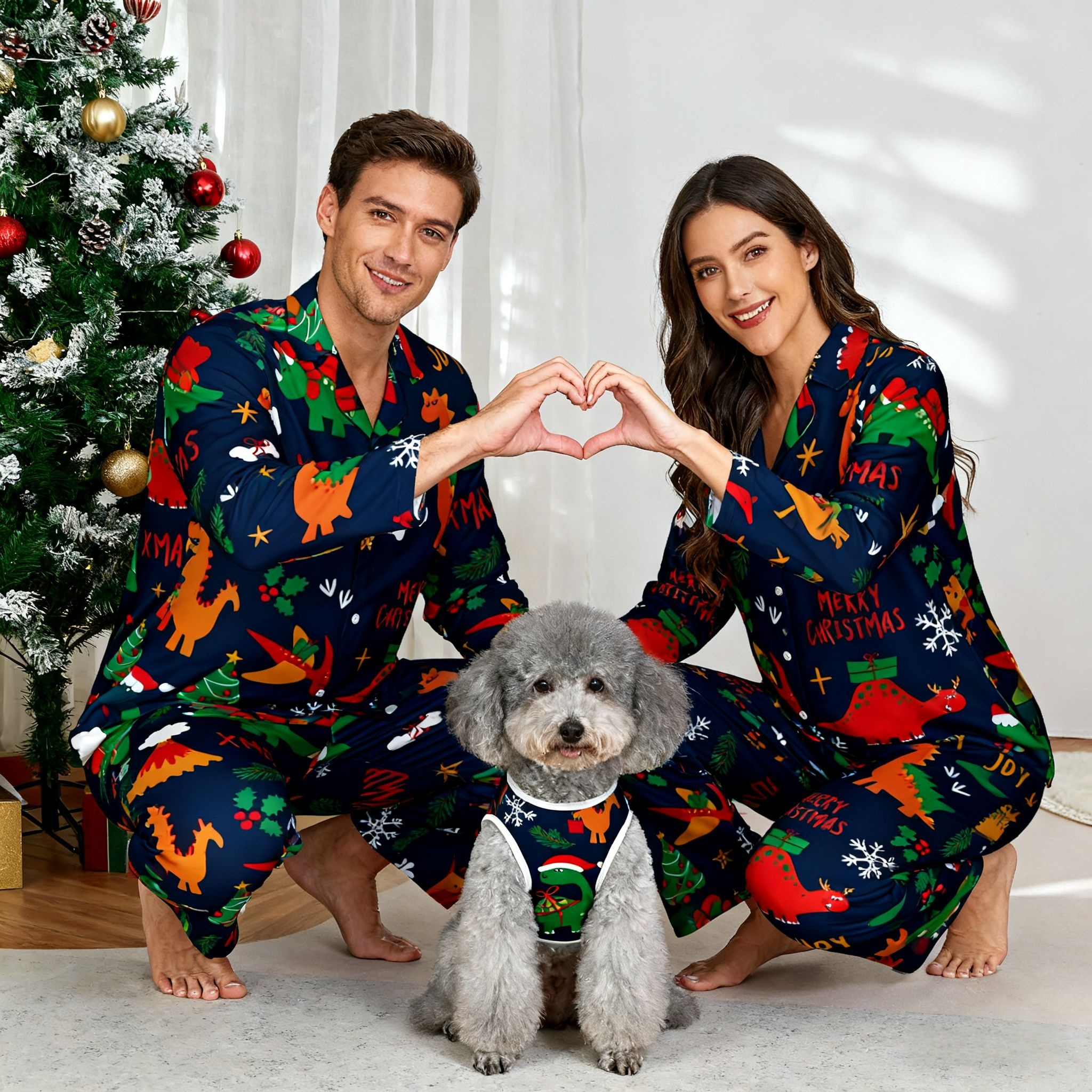 Holiday Cartoon Fun Matching Pajamas