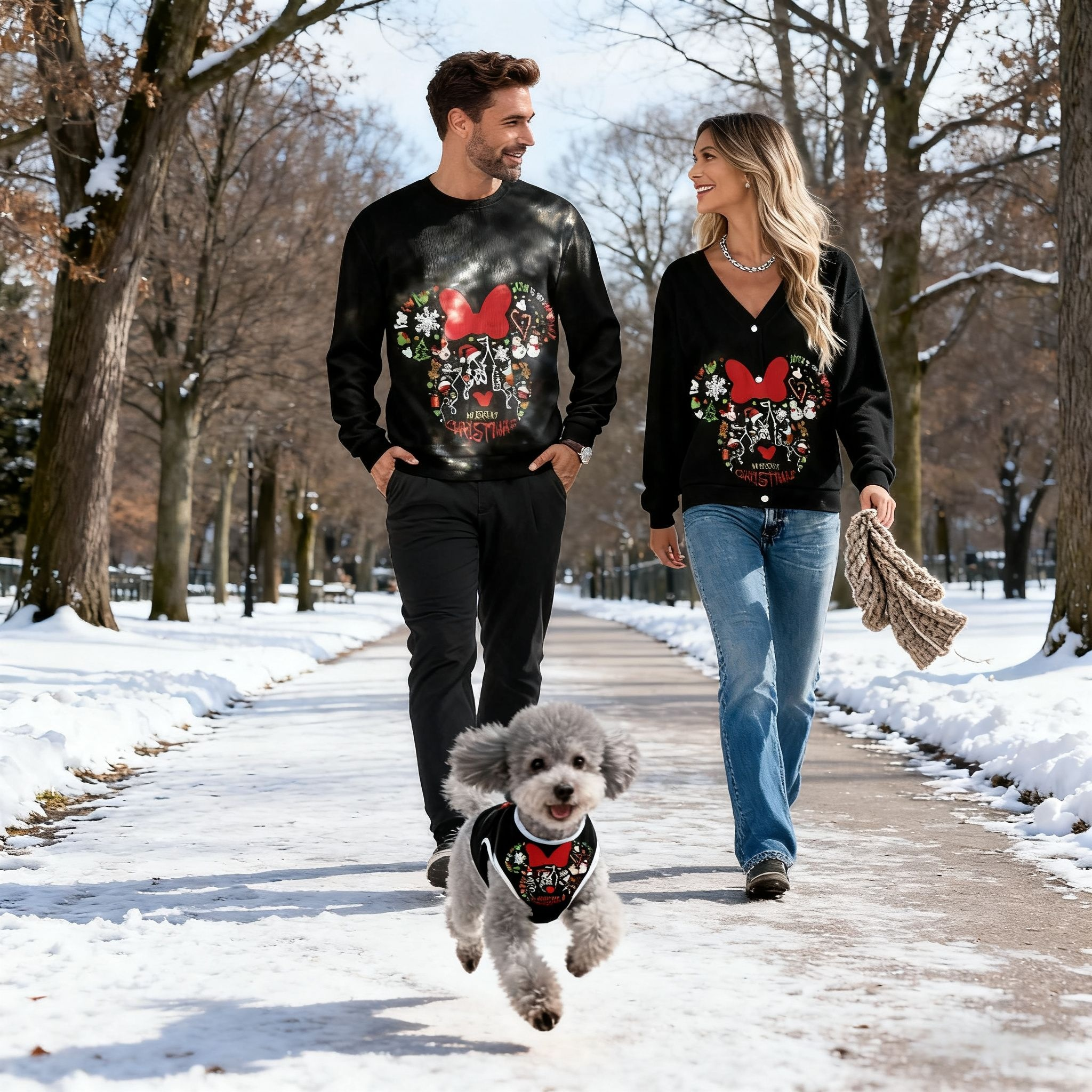 Holiday Bow Knit Set Sweater