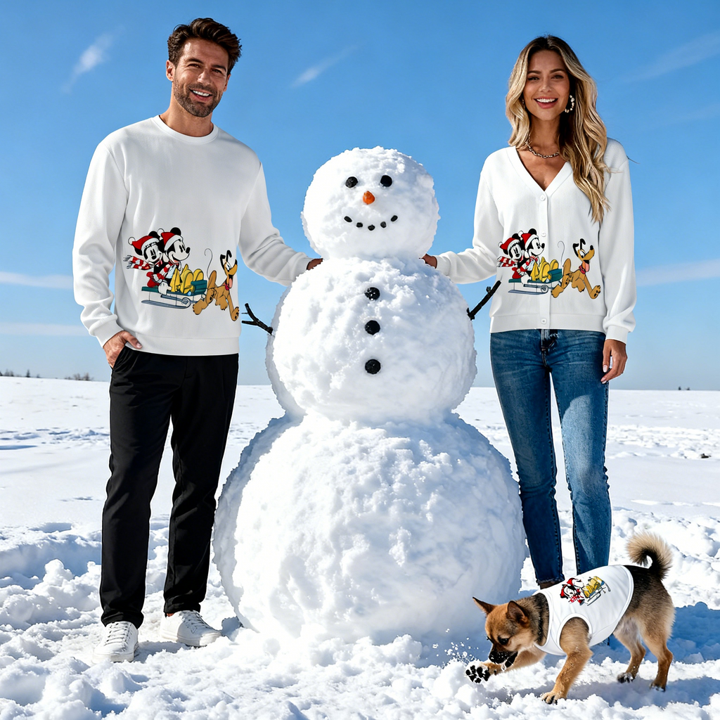 Winter Sketch Knit Set Sweater