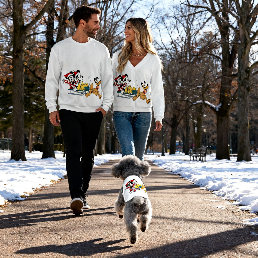 Winter Sketch Knit Set Sweater