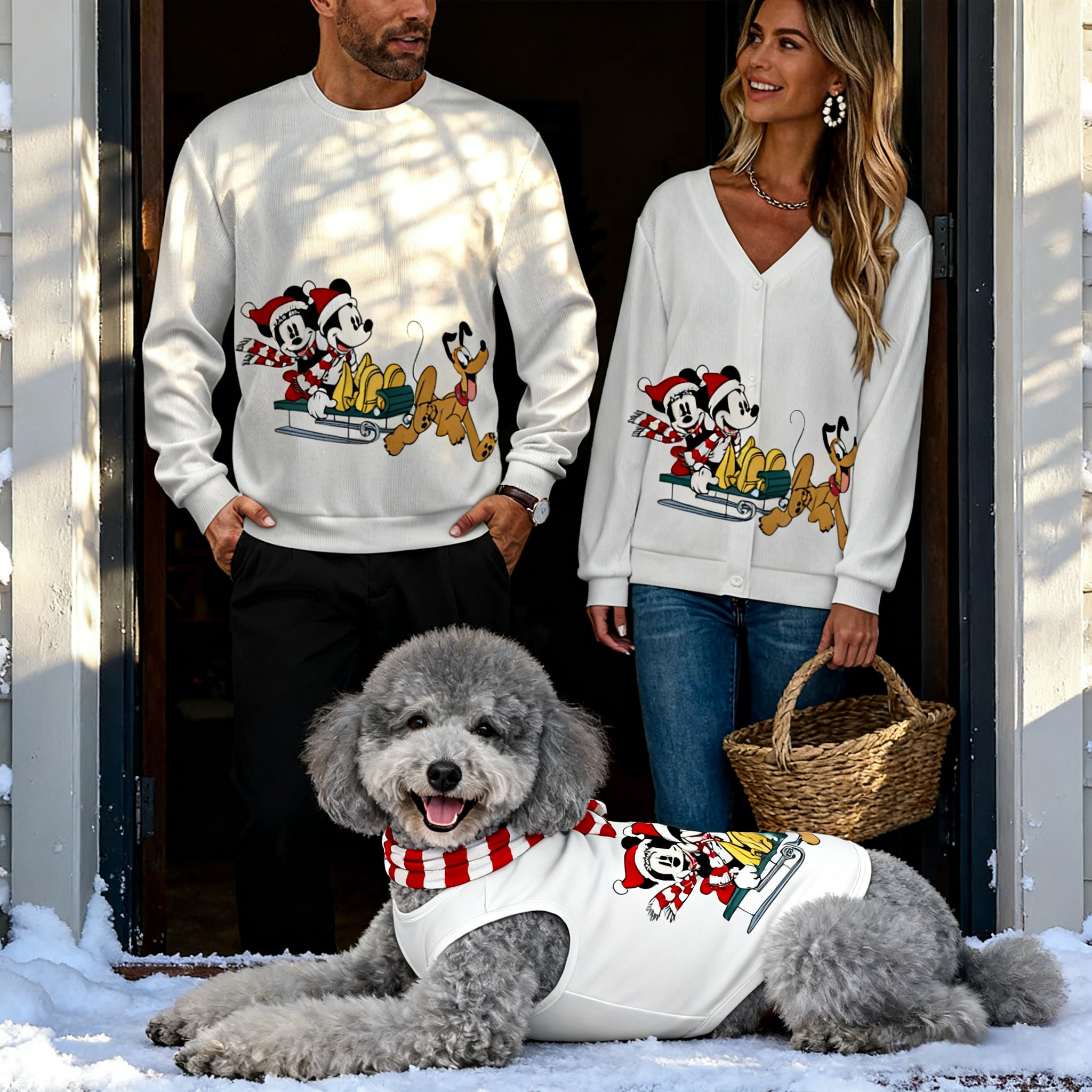 Winter Sketch Knit Set Sweater