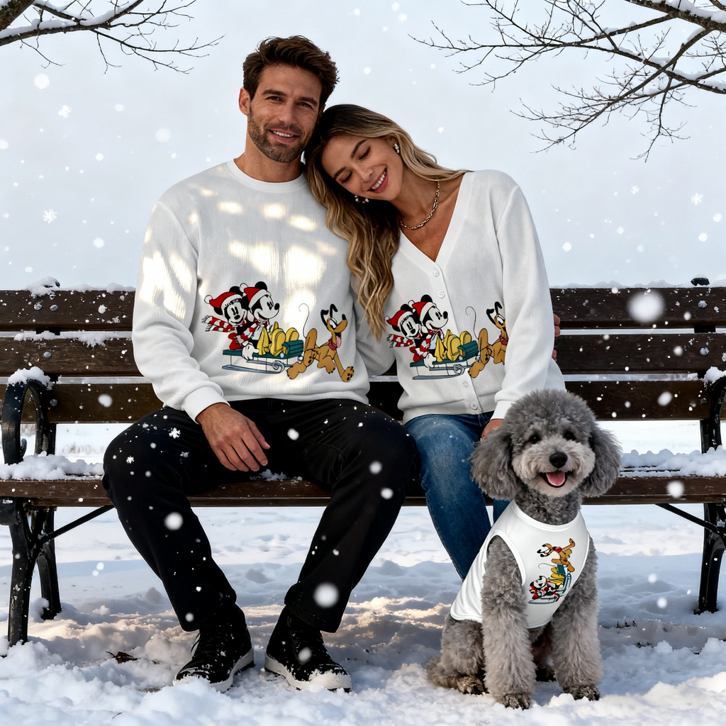 Winter Sketch Knit Set Sweater