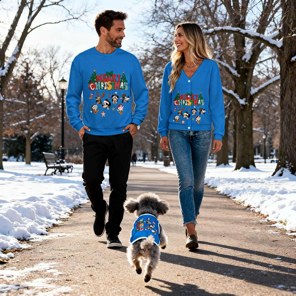 Blue Holiday Joy Sweater Set Sweater
