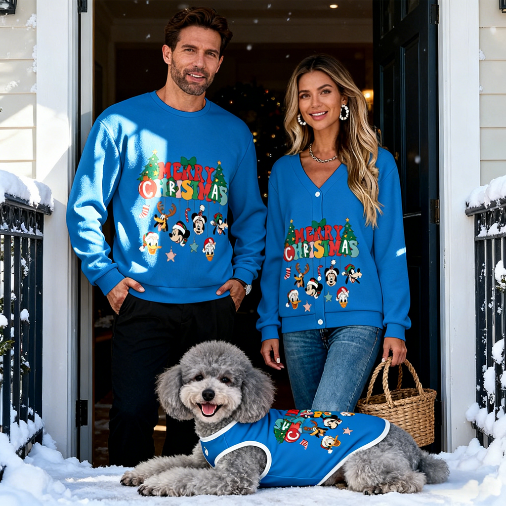 Blue Holiday Joy Sweater Set Sweater