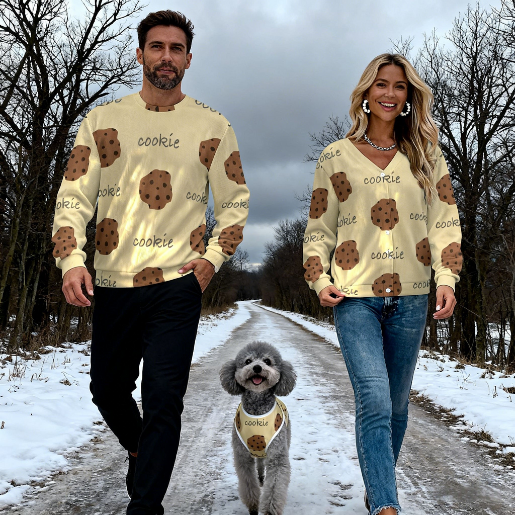 Holiday Cookie Print Christmas Sweater