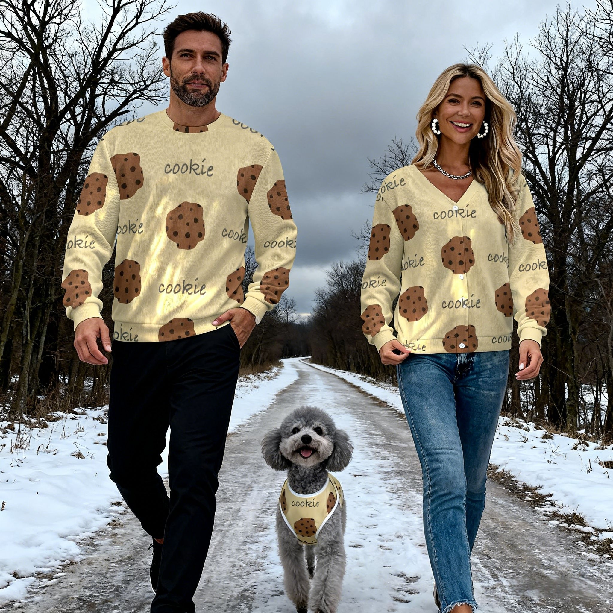 Holiday Cookie Print Christmas Sweater