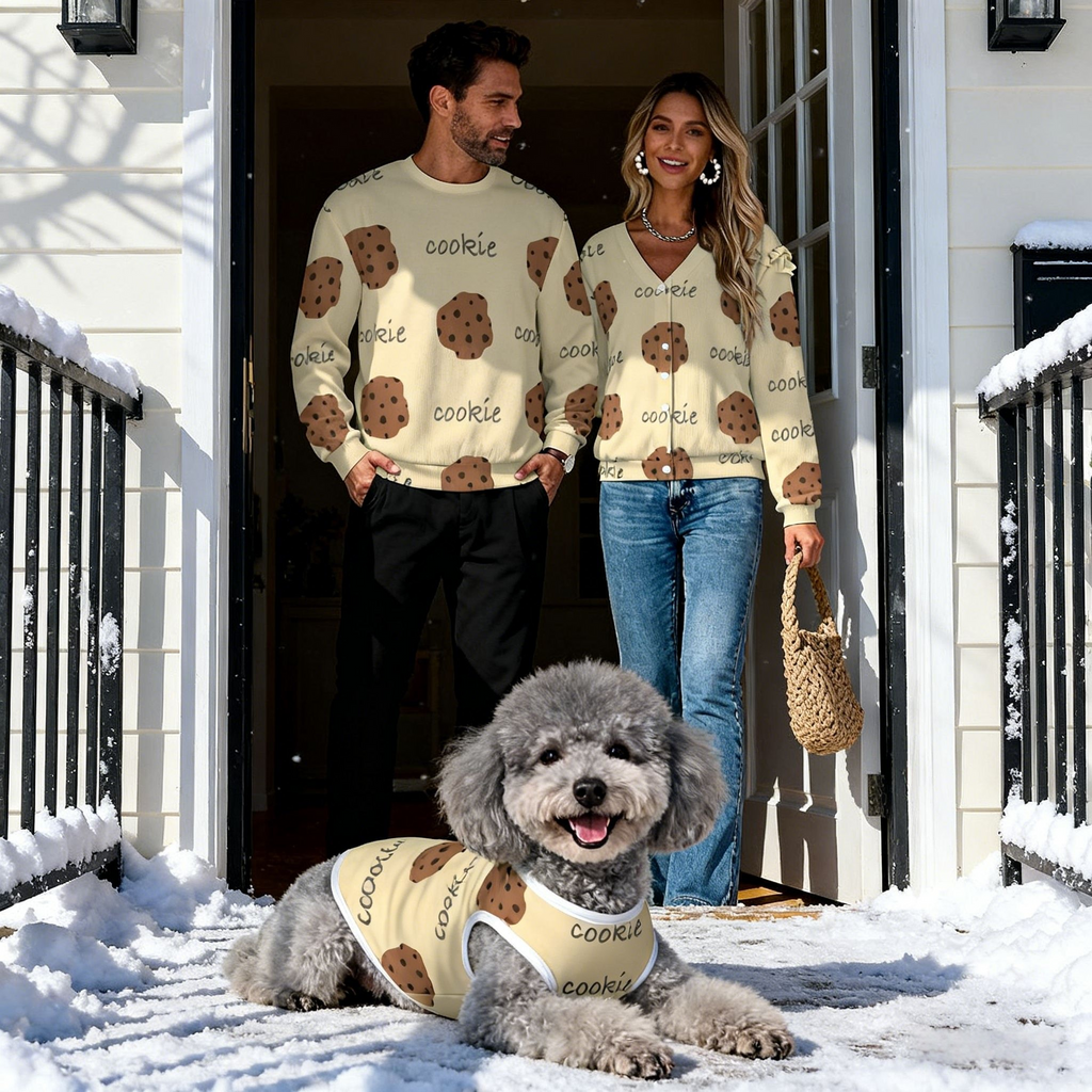 Holiday Cookie Print Christmas Sweater