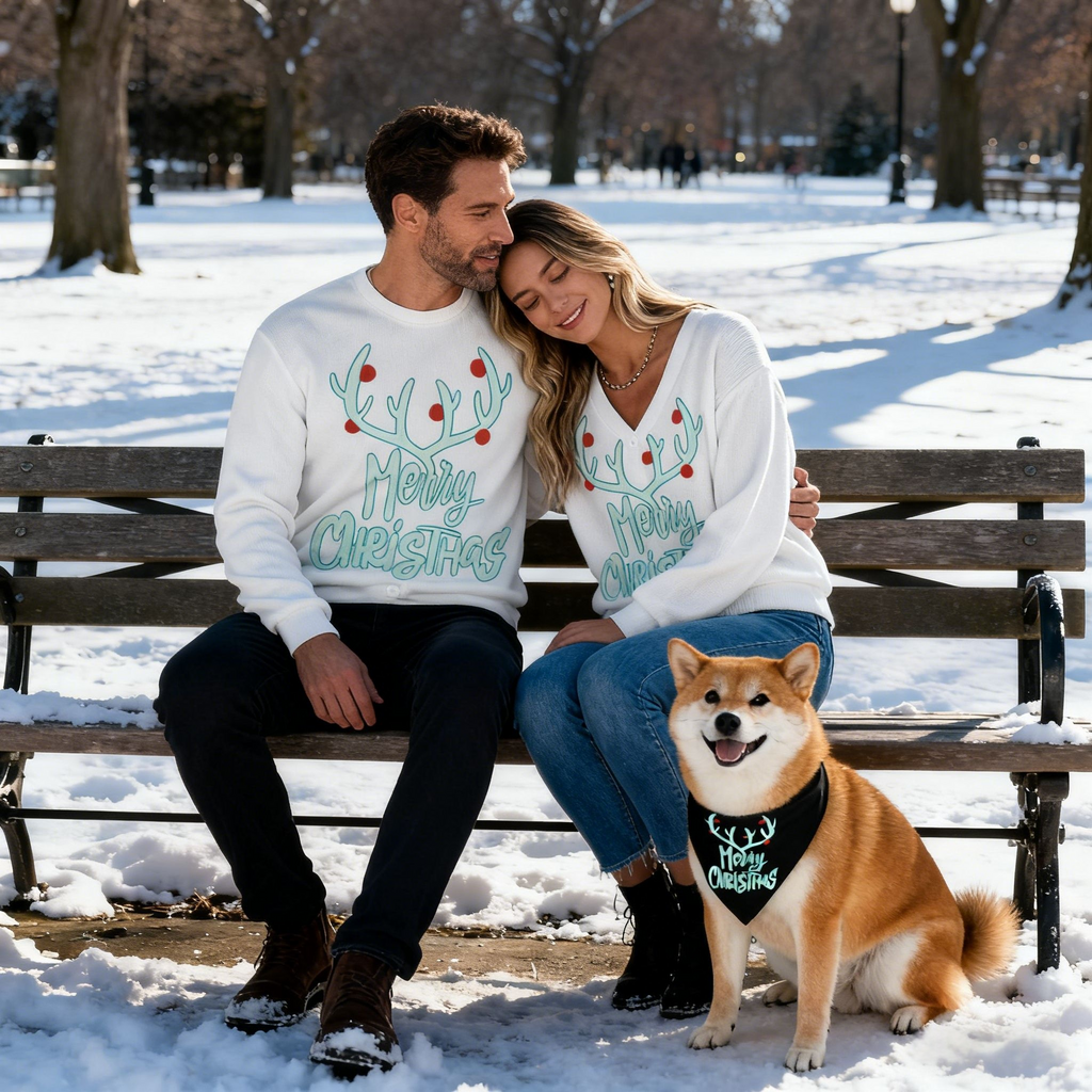 Holiday Merry Antler Sweater