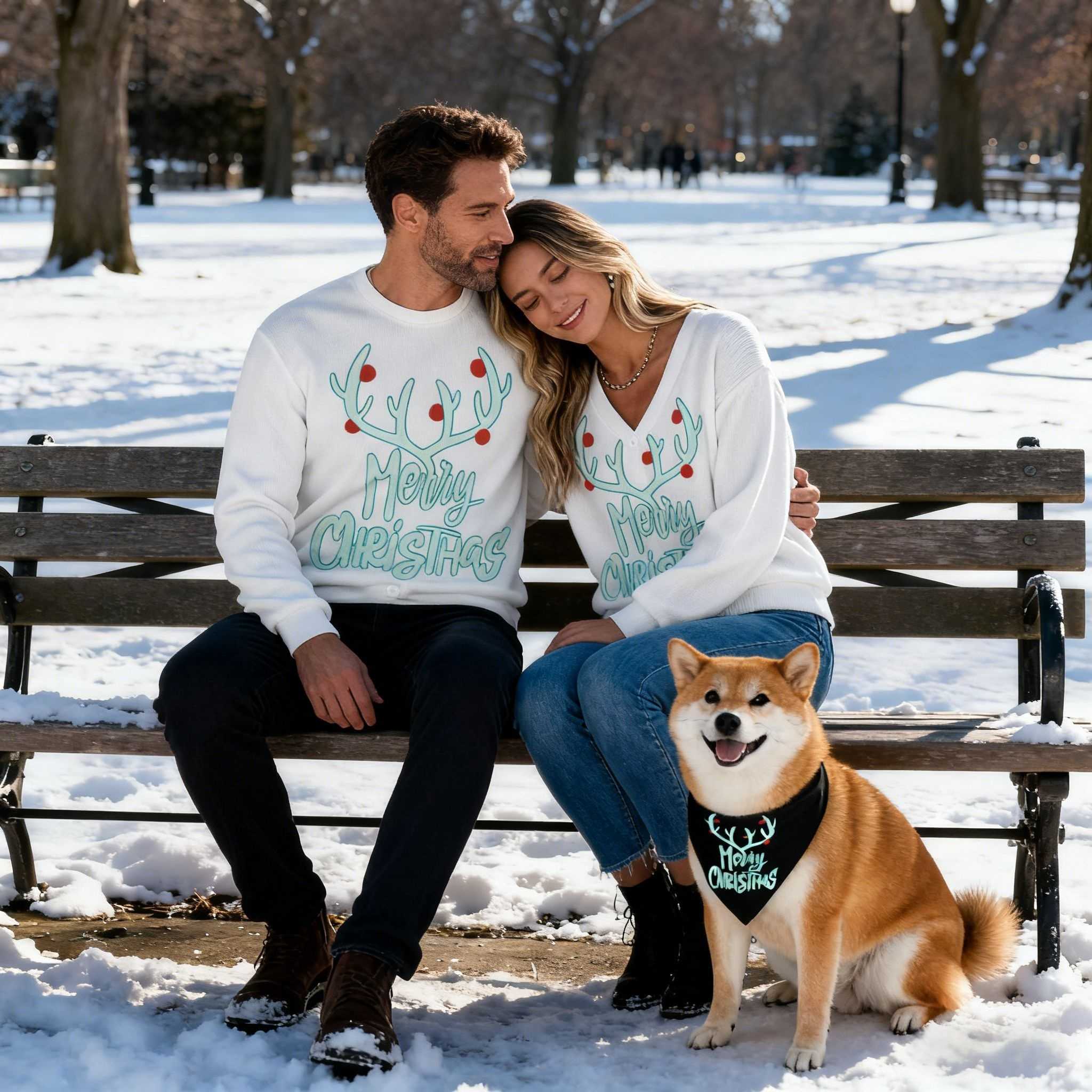 Holiday Merry Antler Sweater