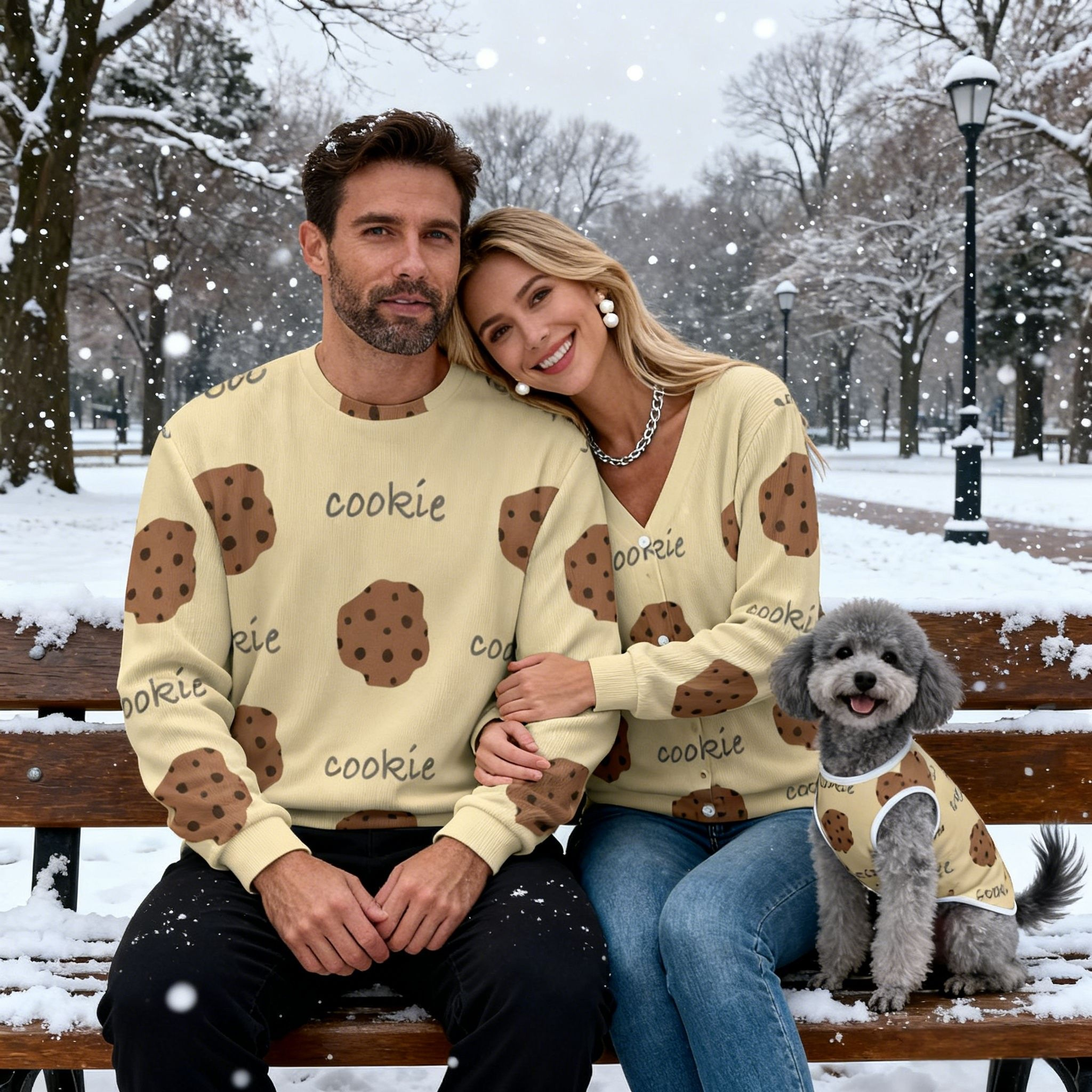 Holiday Cookie Print Christmas Sweater