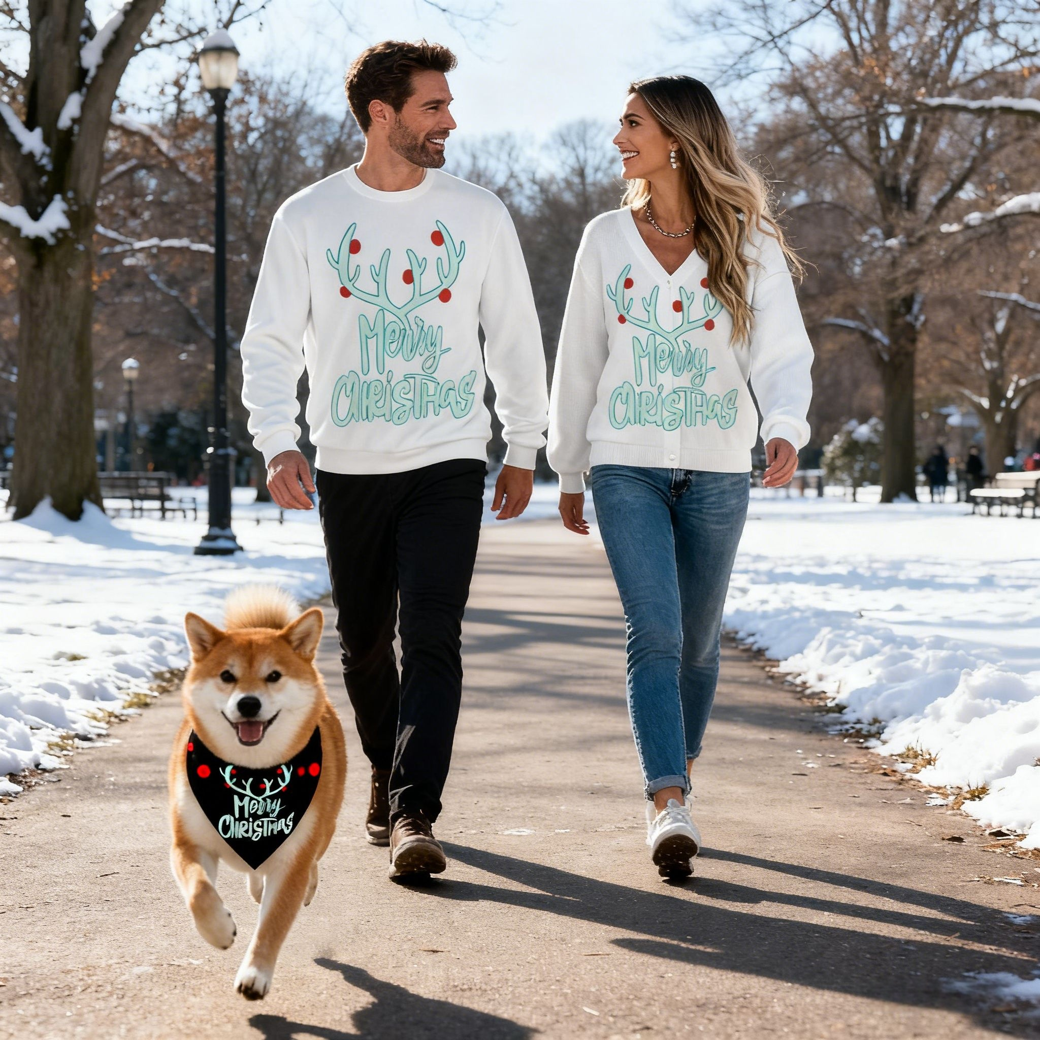 Holiday Merry Antler Sweater