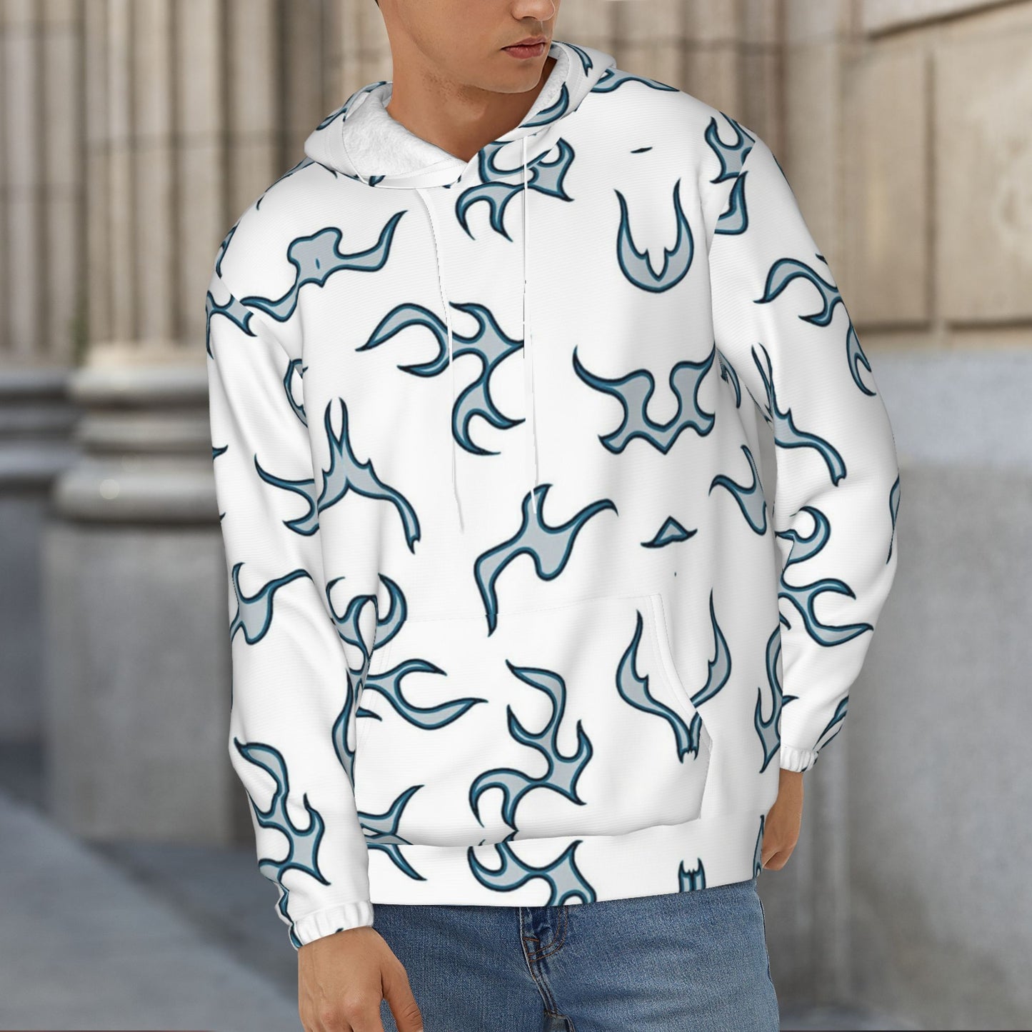 Wave Pattern Hoodie