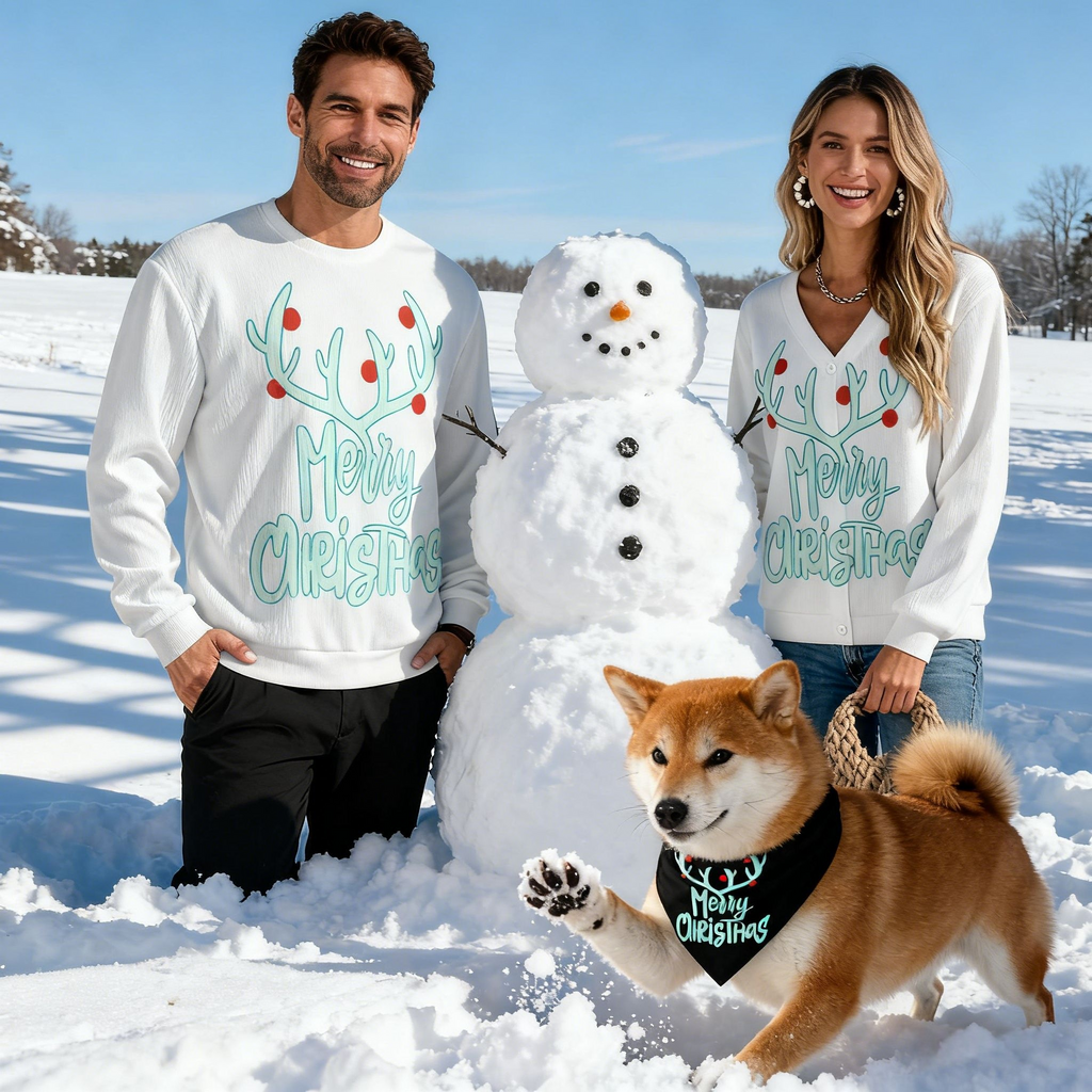 Holiday Merry Antler Sweater