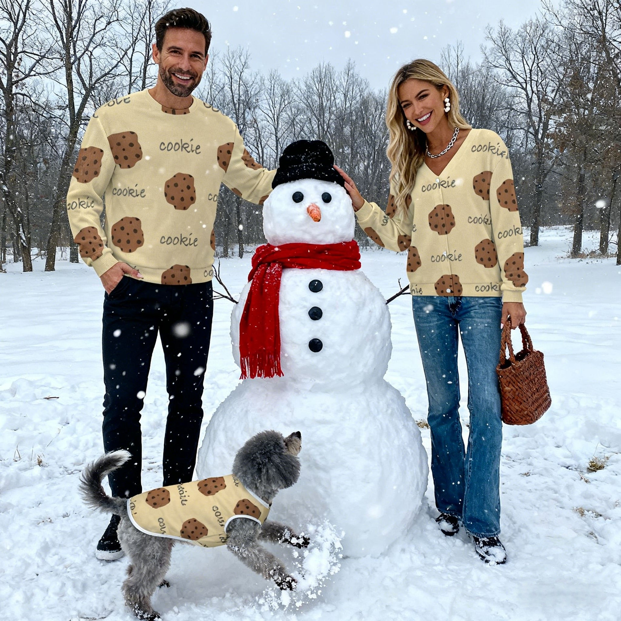 Holiday Cookie Print Christmas Sweater