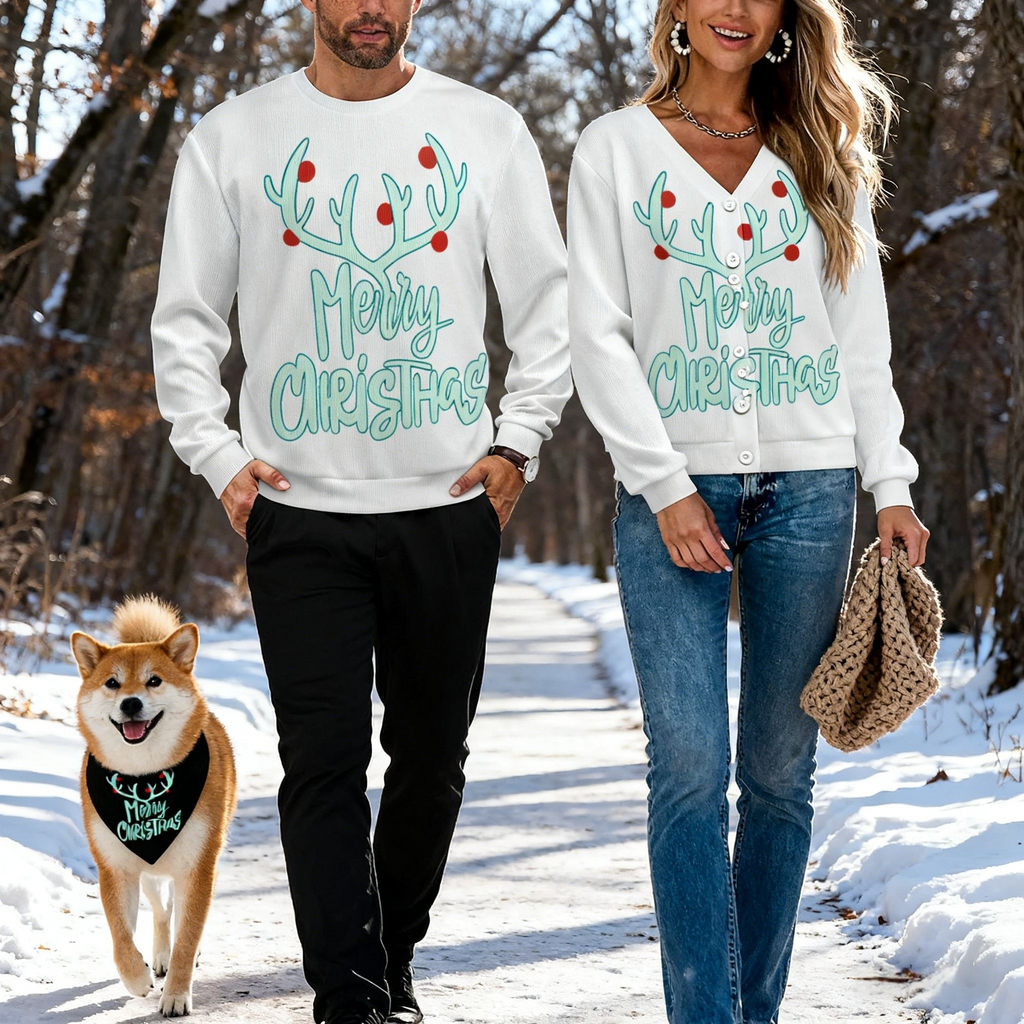 Holiday Merry Antler Sweater