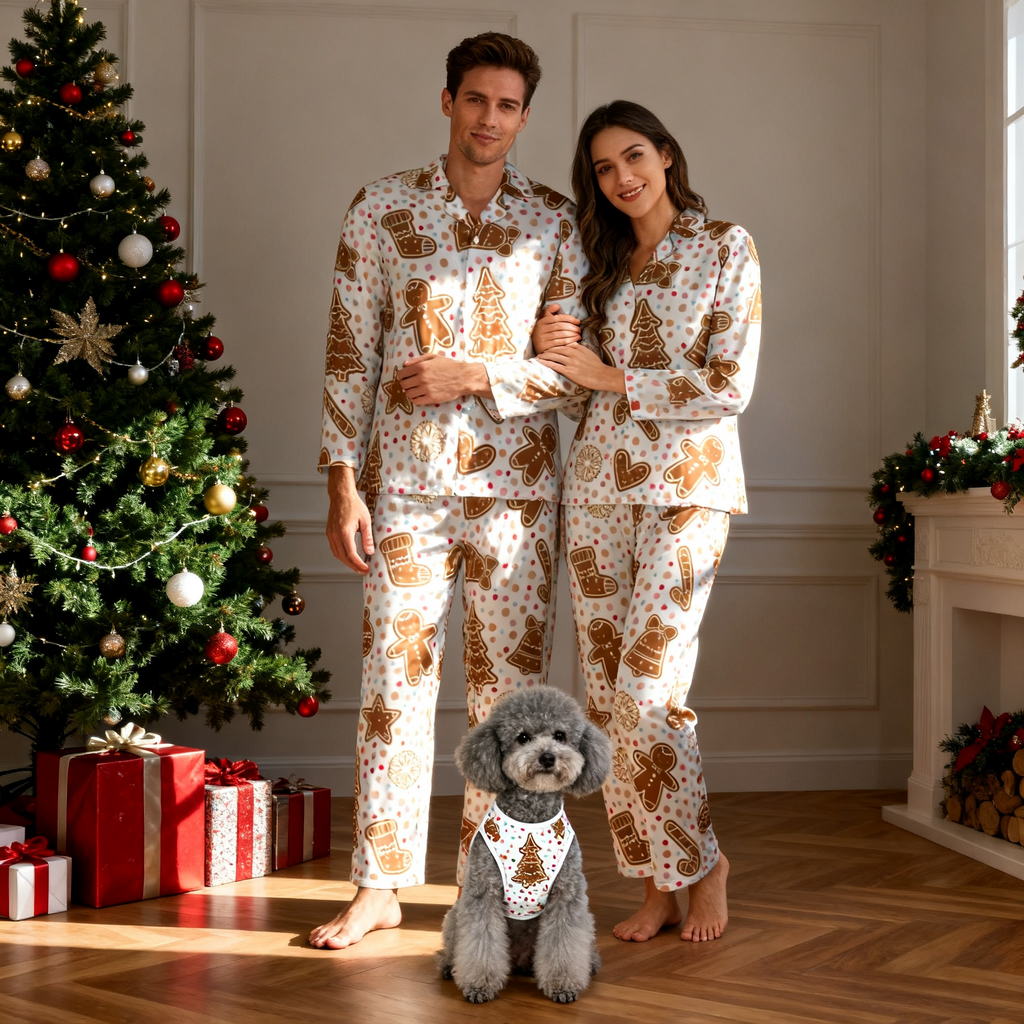 Holiday Gingerbread Family Pajamas