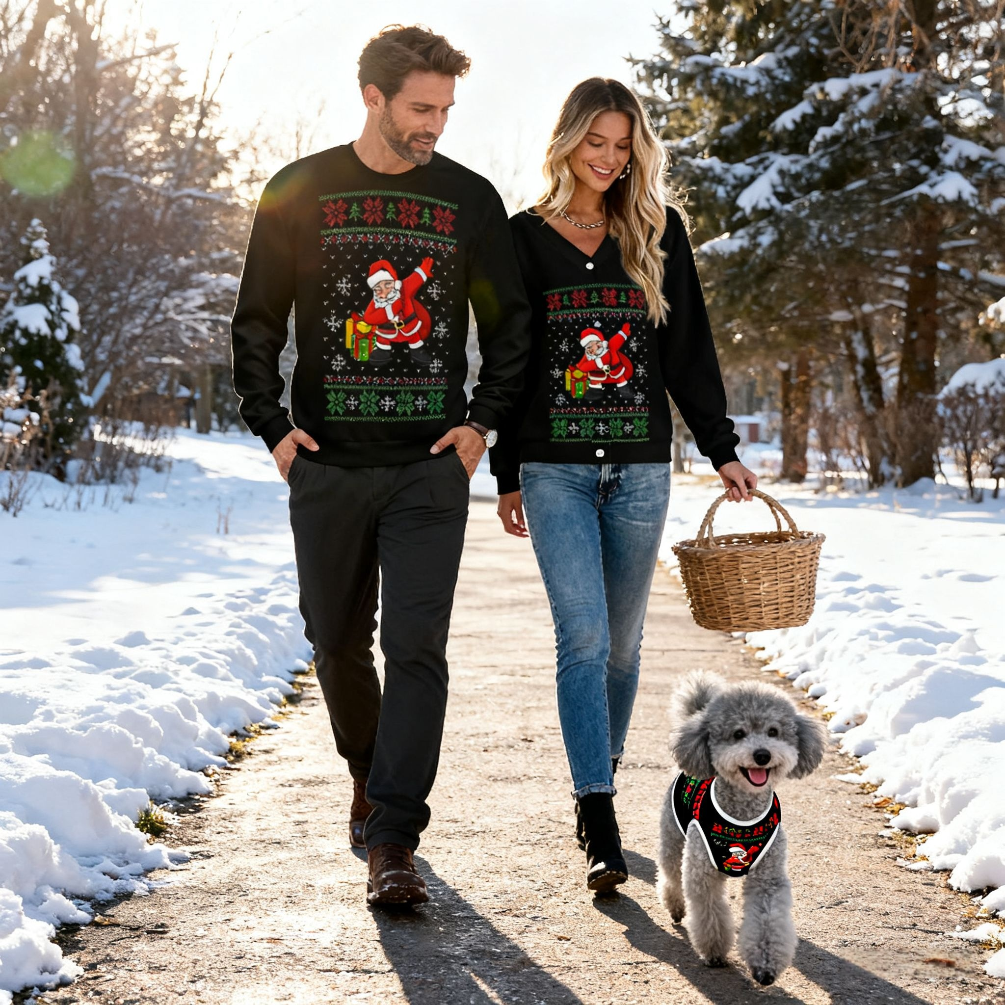 Santa Dabbing Christmas Sweater