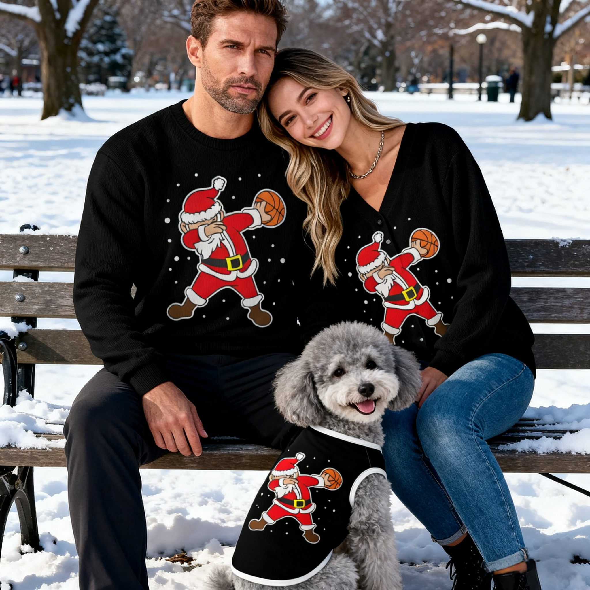 Basketball Santa Sweater