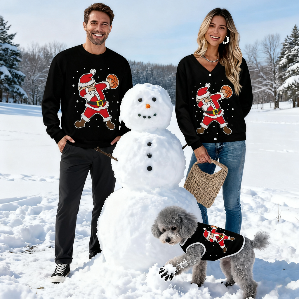 Basketball Santa Sweater