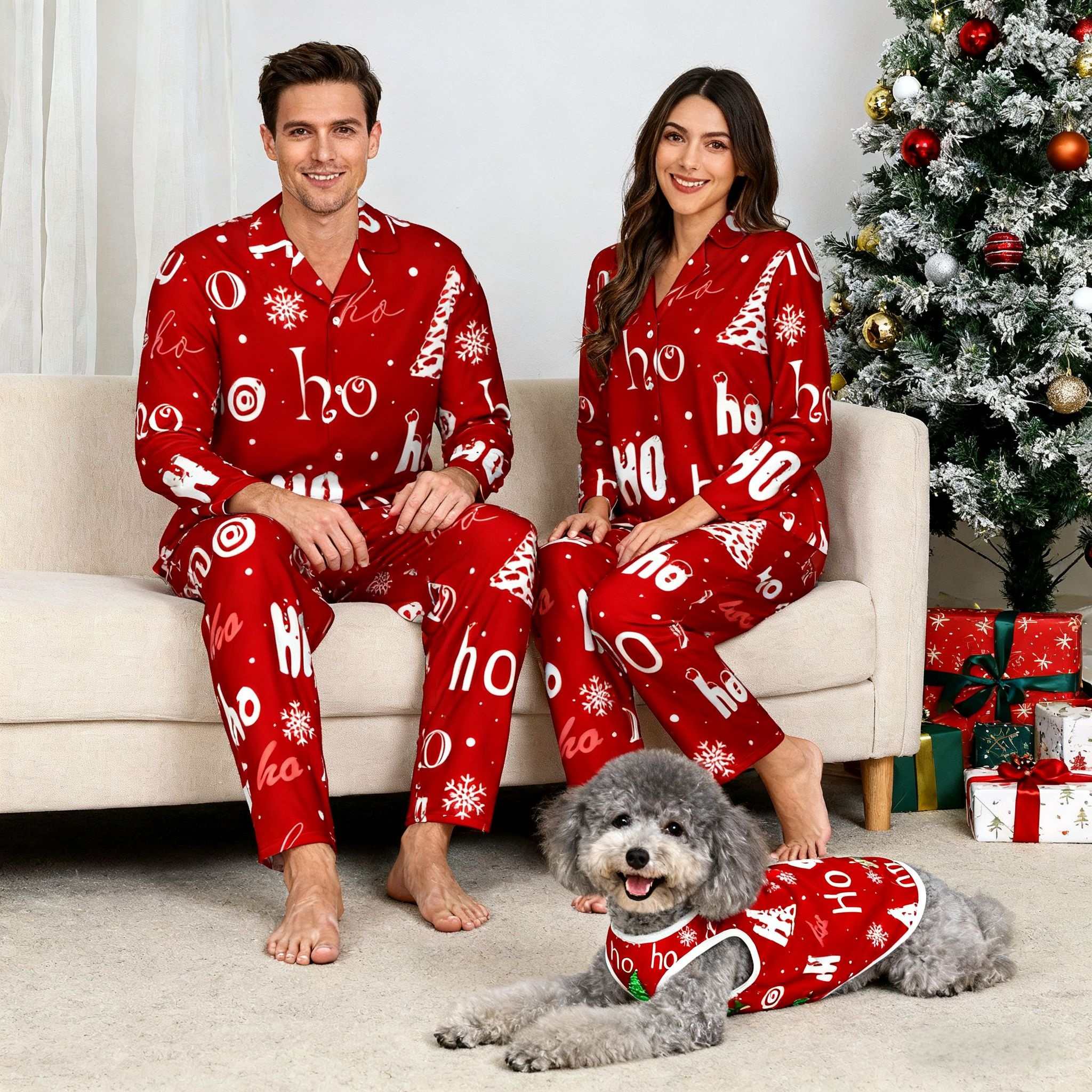 Holiday Ho Ho Ho Christmas Pajamas