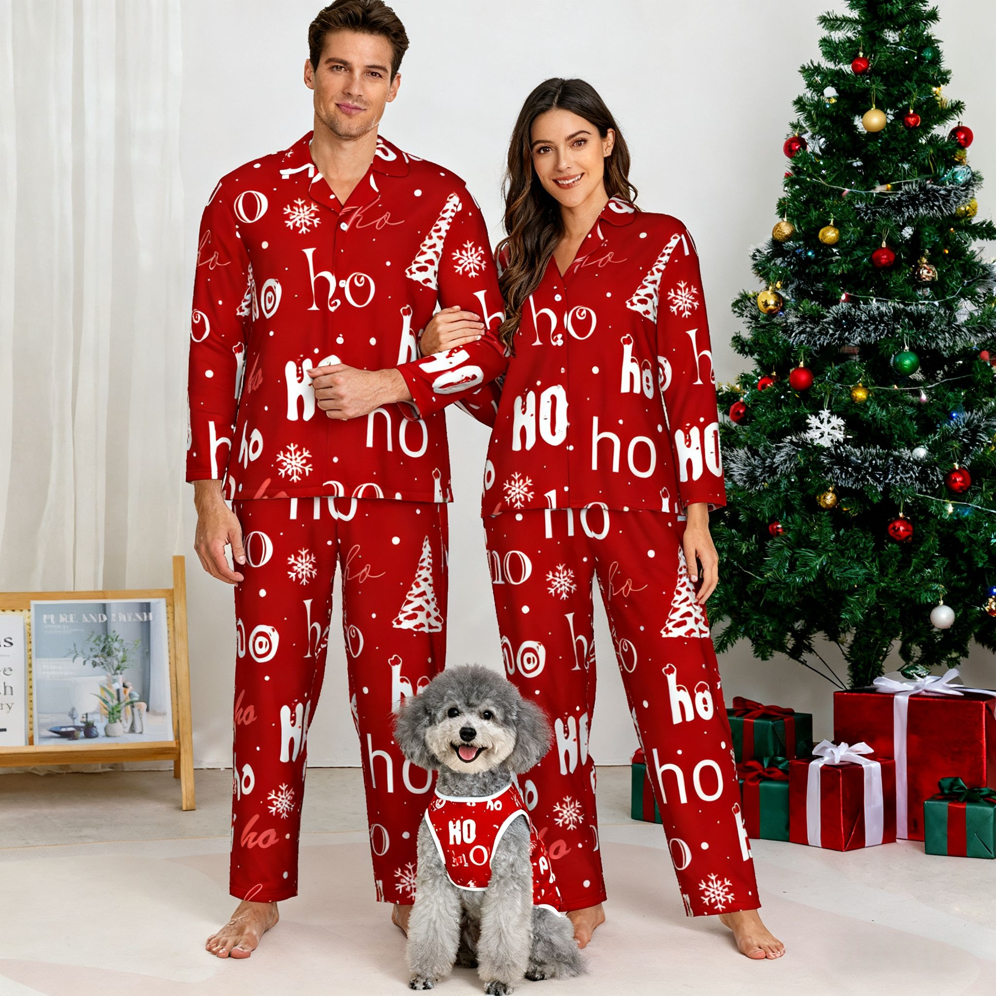 Holiday Ho Ho Ho Christmas Pajamas