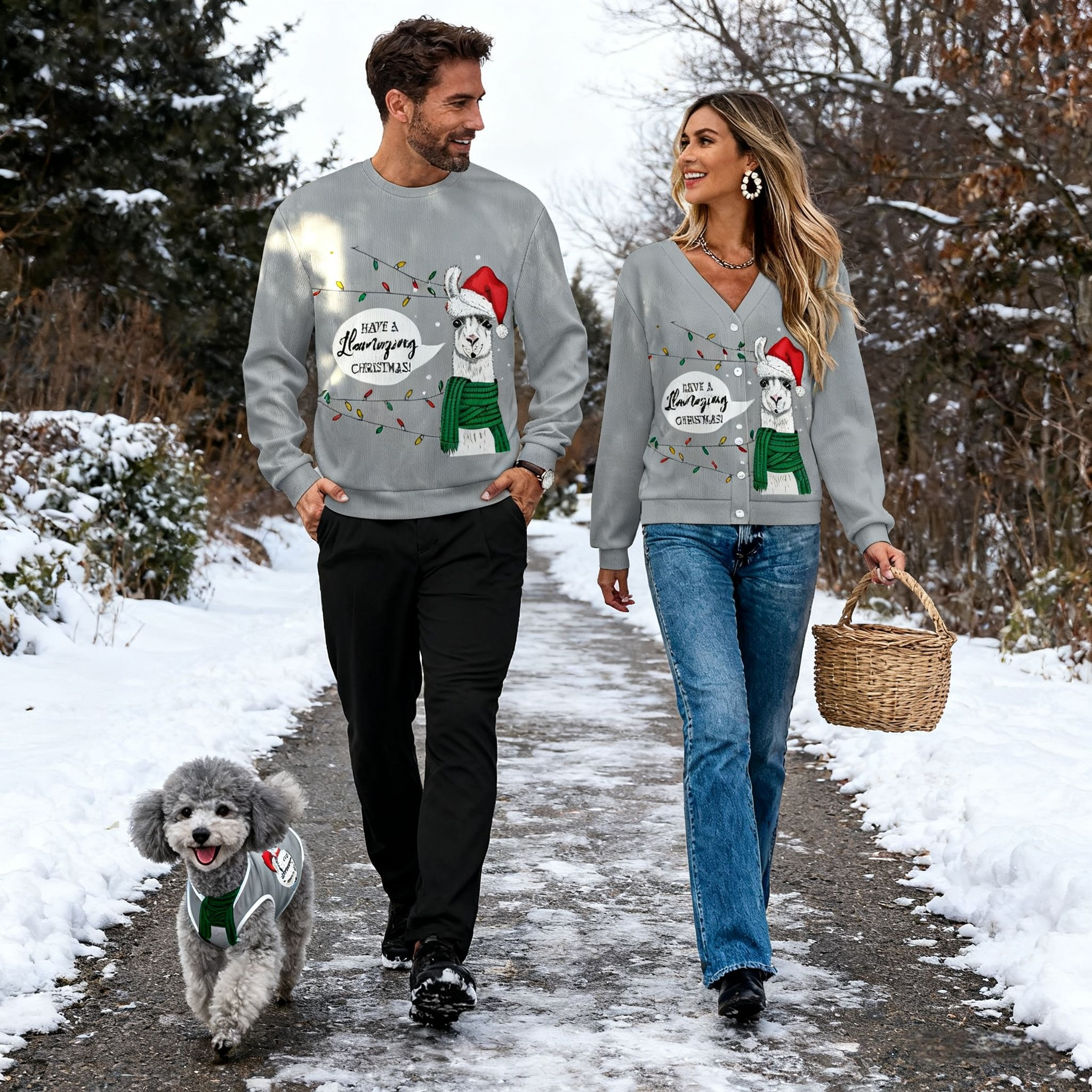 Funny Llama Christmas Sweater