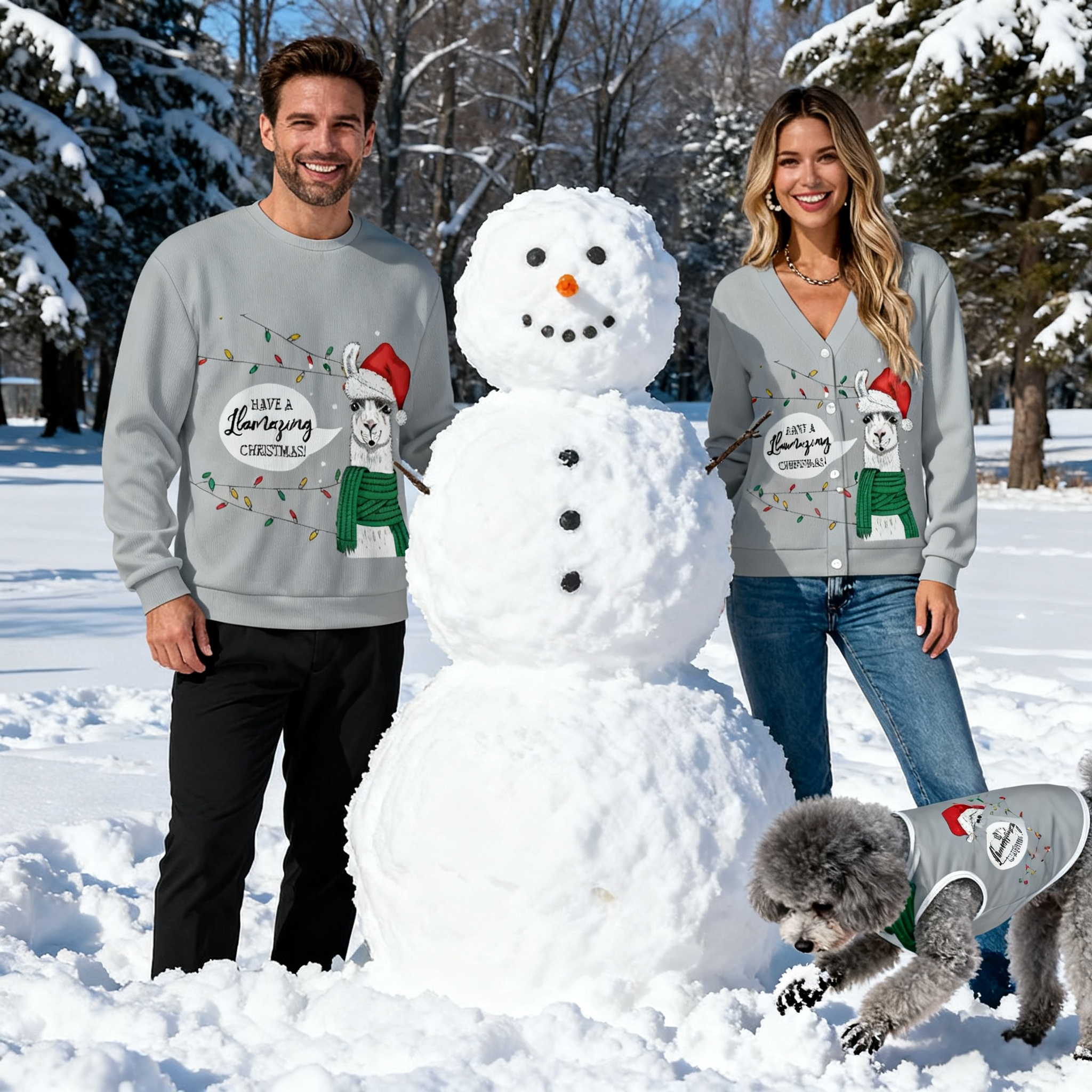 Funny Llama Christmas Sweater