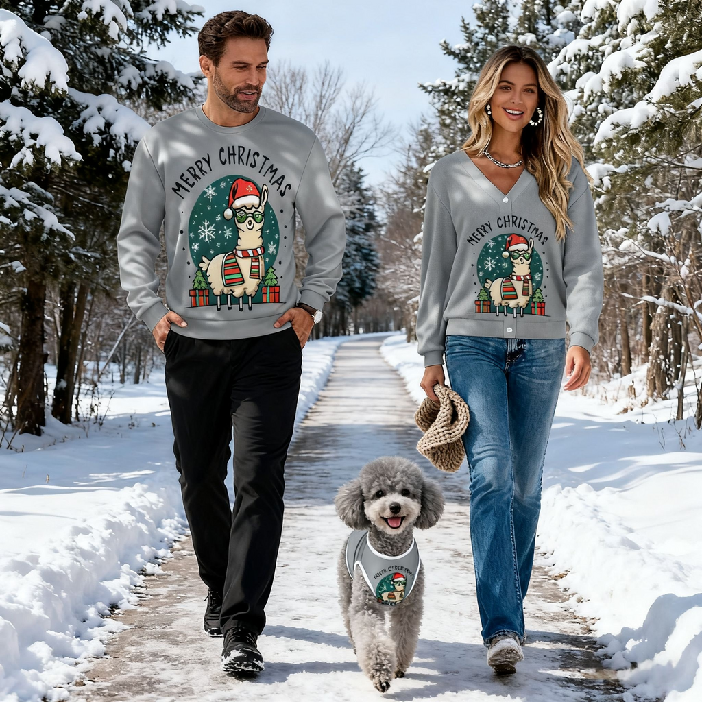 Merry Llama Christmas Sweater