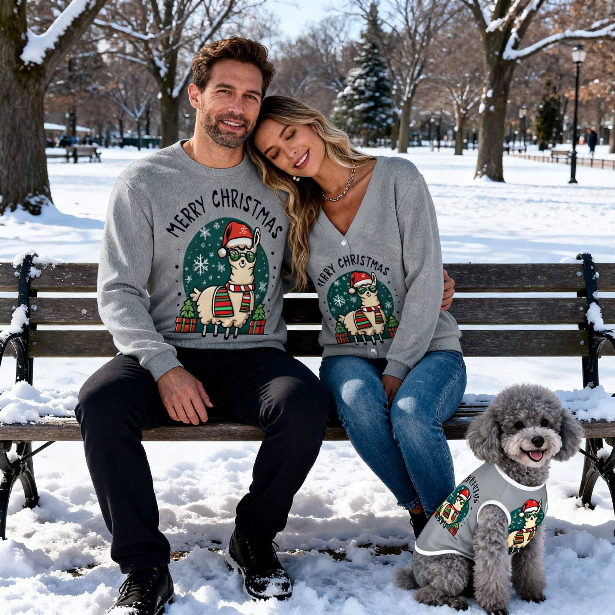 Merry Llama Christmas Sweater