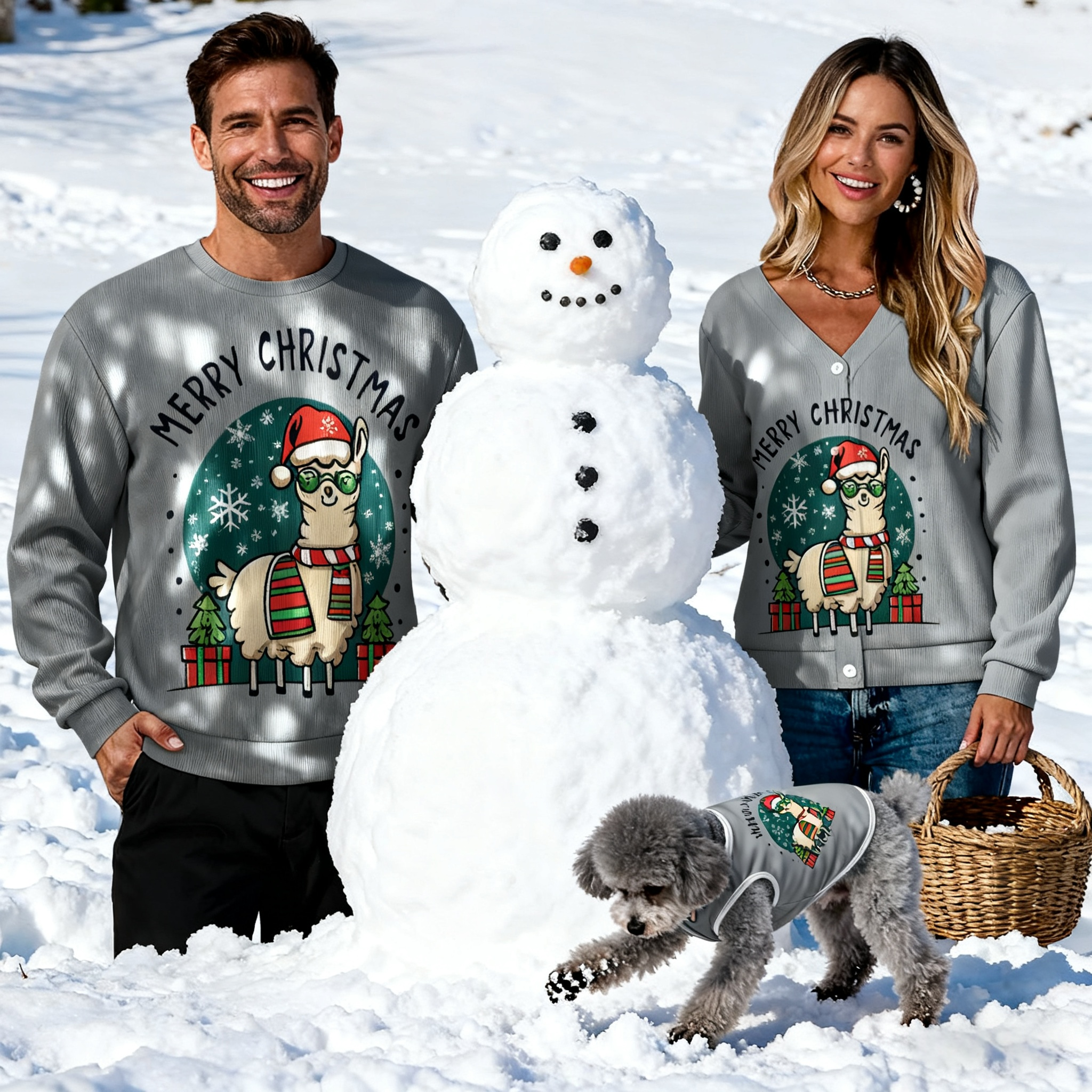 Merry Llama Christmas Sweater