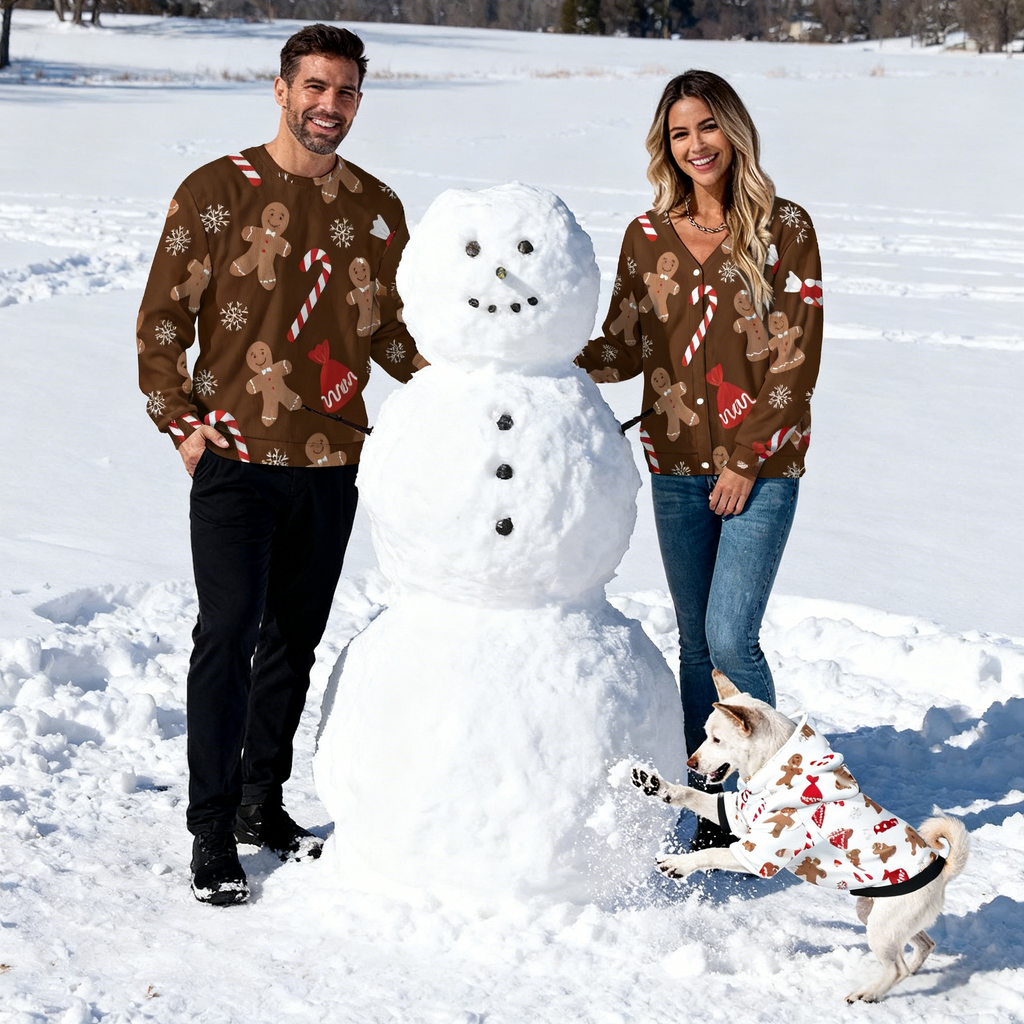 Holiday Gingerbread Candy Sweater