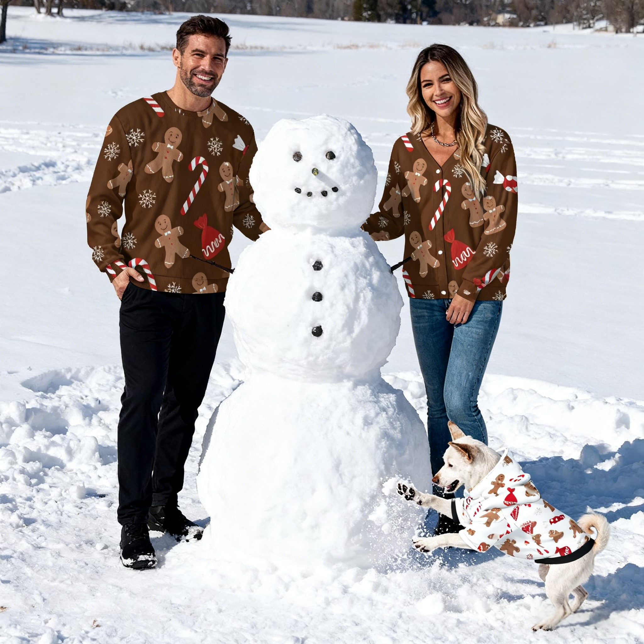 Holiday Gingerbread Candy Sweater