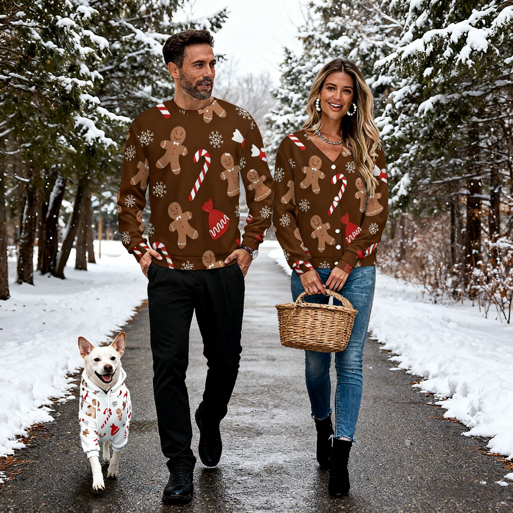 Holiday Gingerbread Candy Sweater