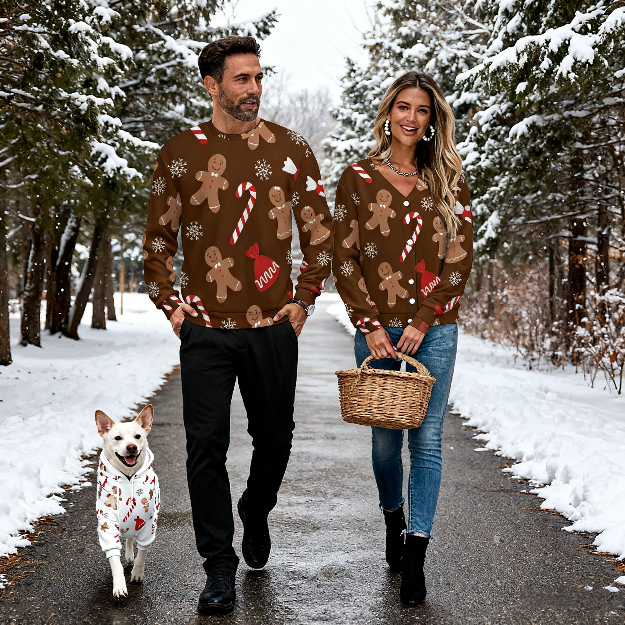 Holiday Gingerbread Candy Sweater
