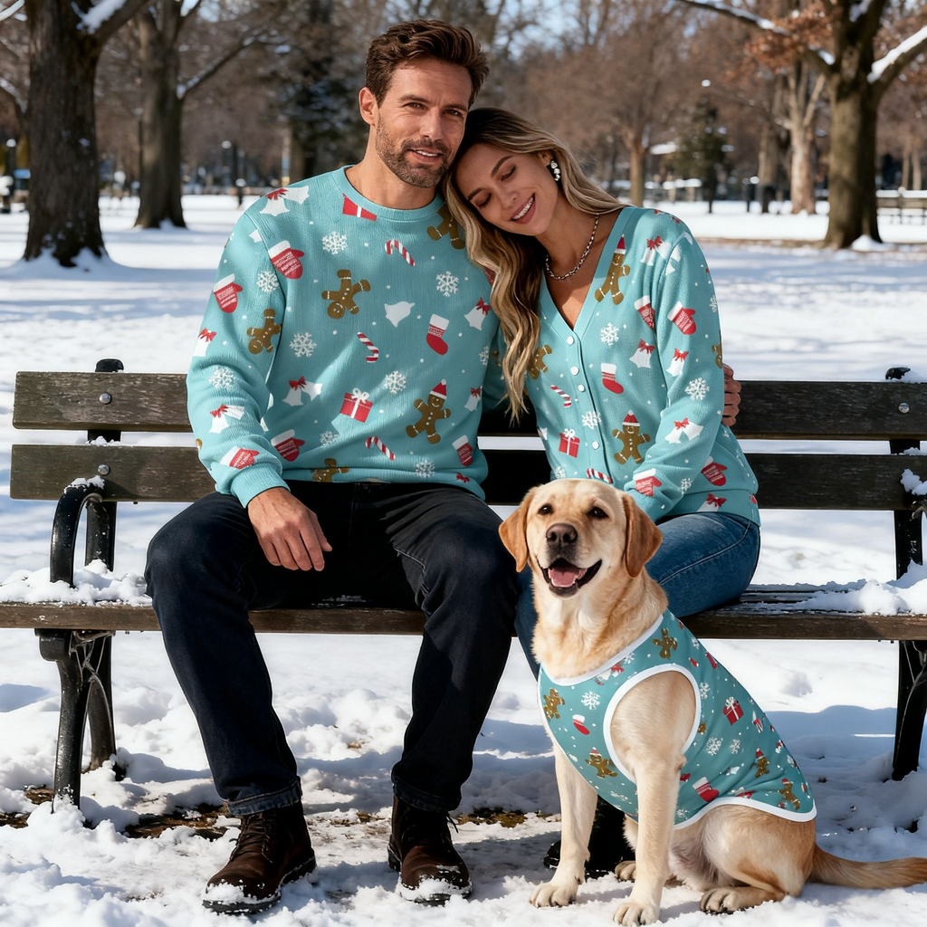 Holiday Gingerbread & Gifts Sweater